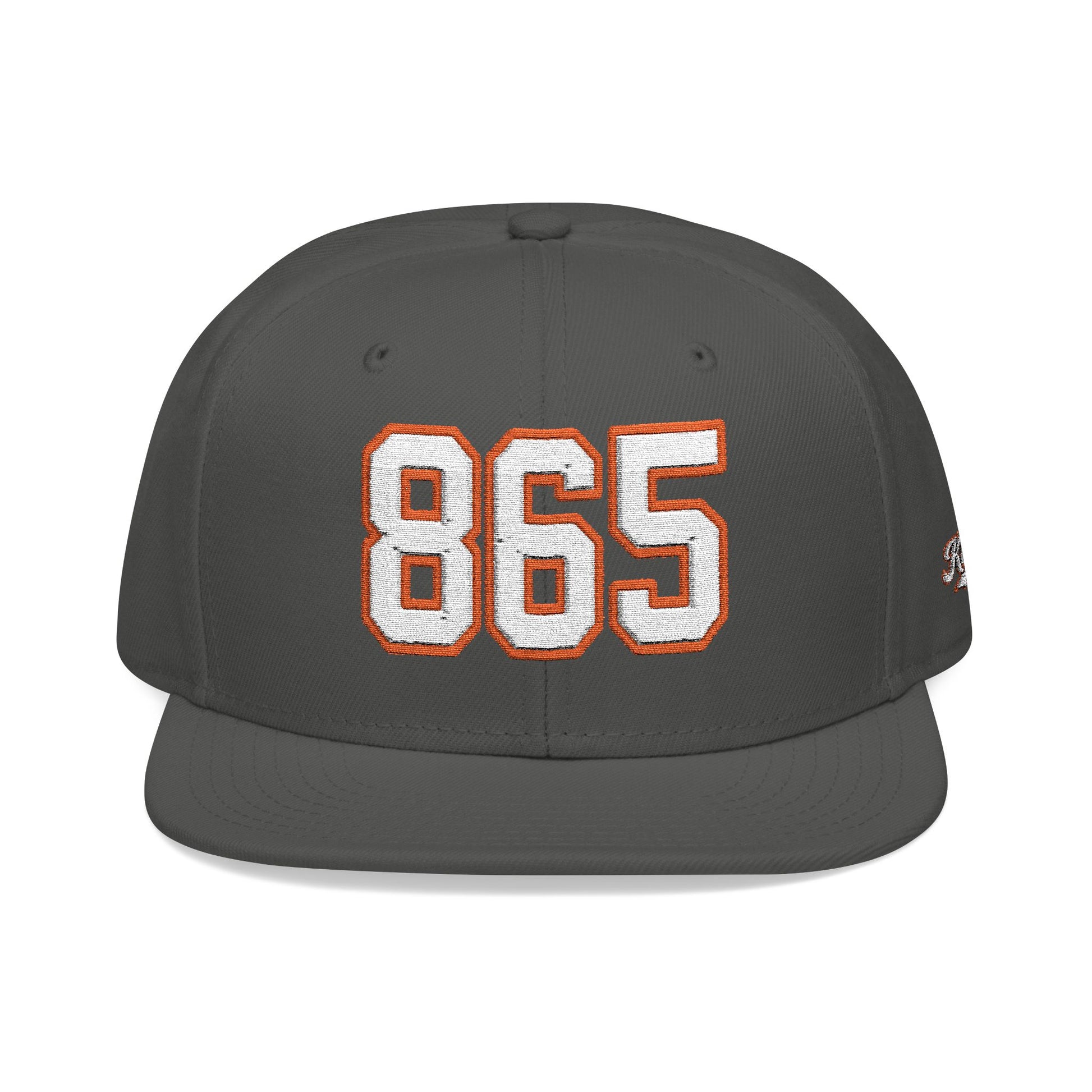 865 white embroidered snapback hat vintage varsity style – 318 Supply Co.