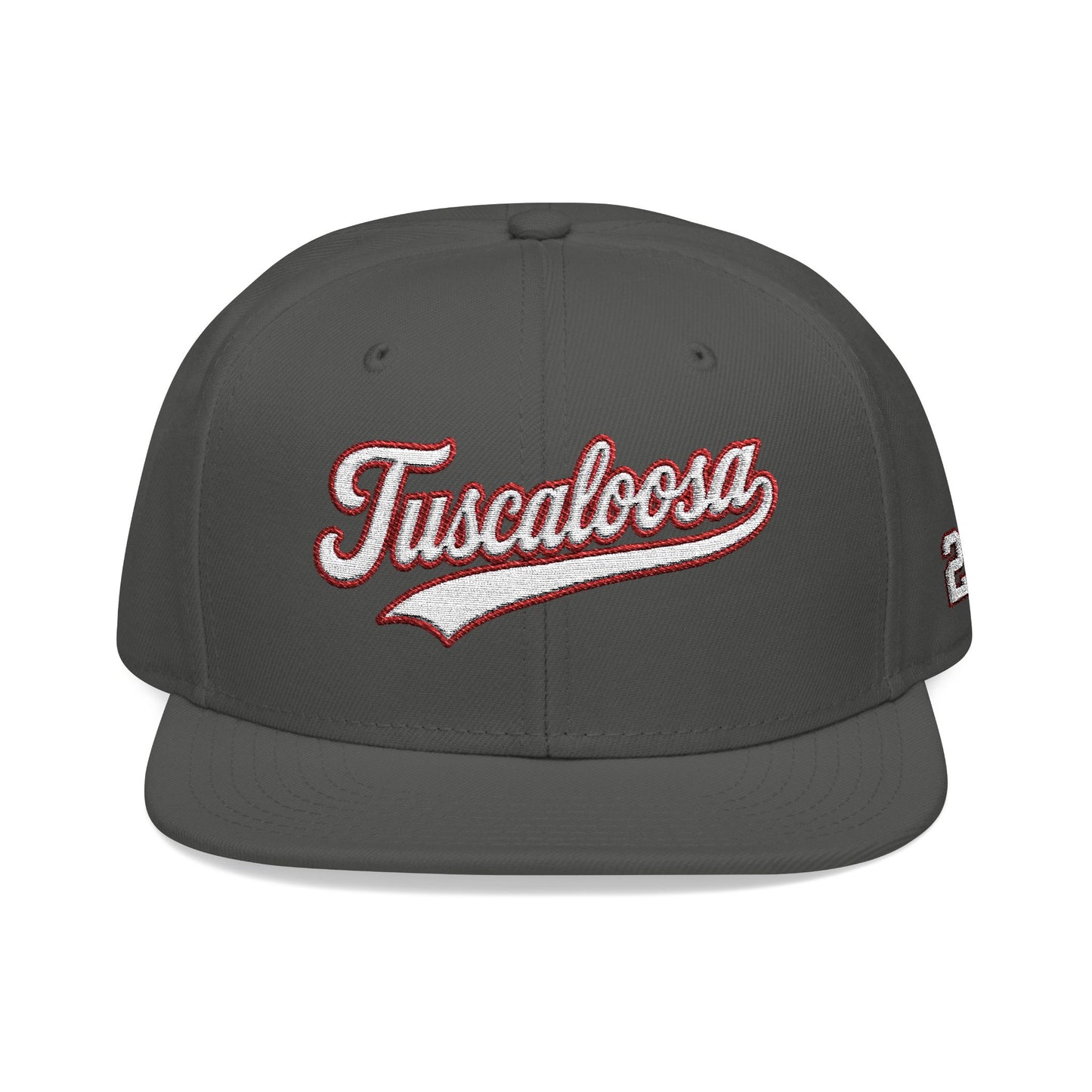 Tuscaloosa white script embroidered snapback hat with 205 side stitch – 318 Supply Co.