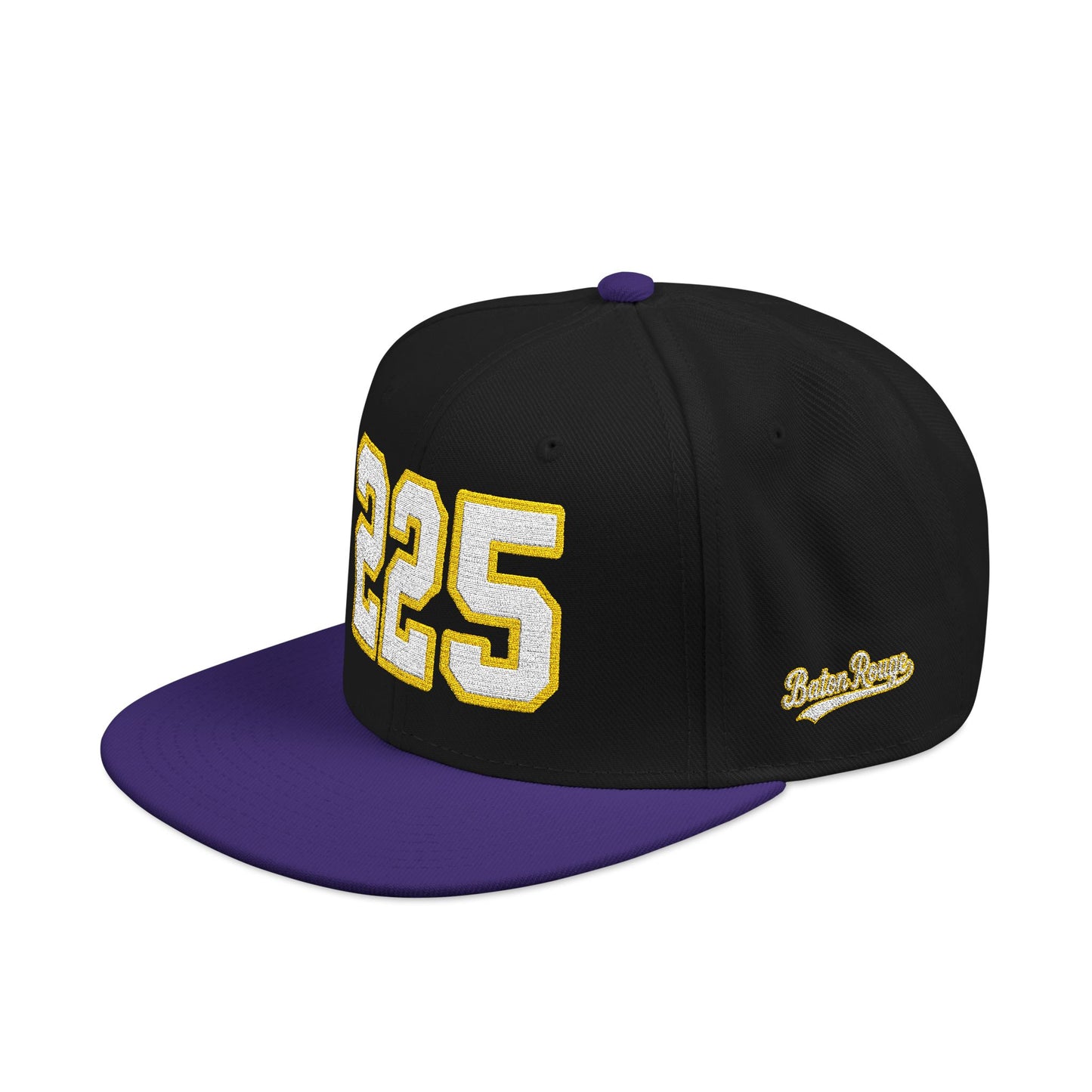 225 white embroidered snapback hat vintage varsity style – 318 Supply Co.