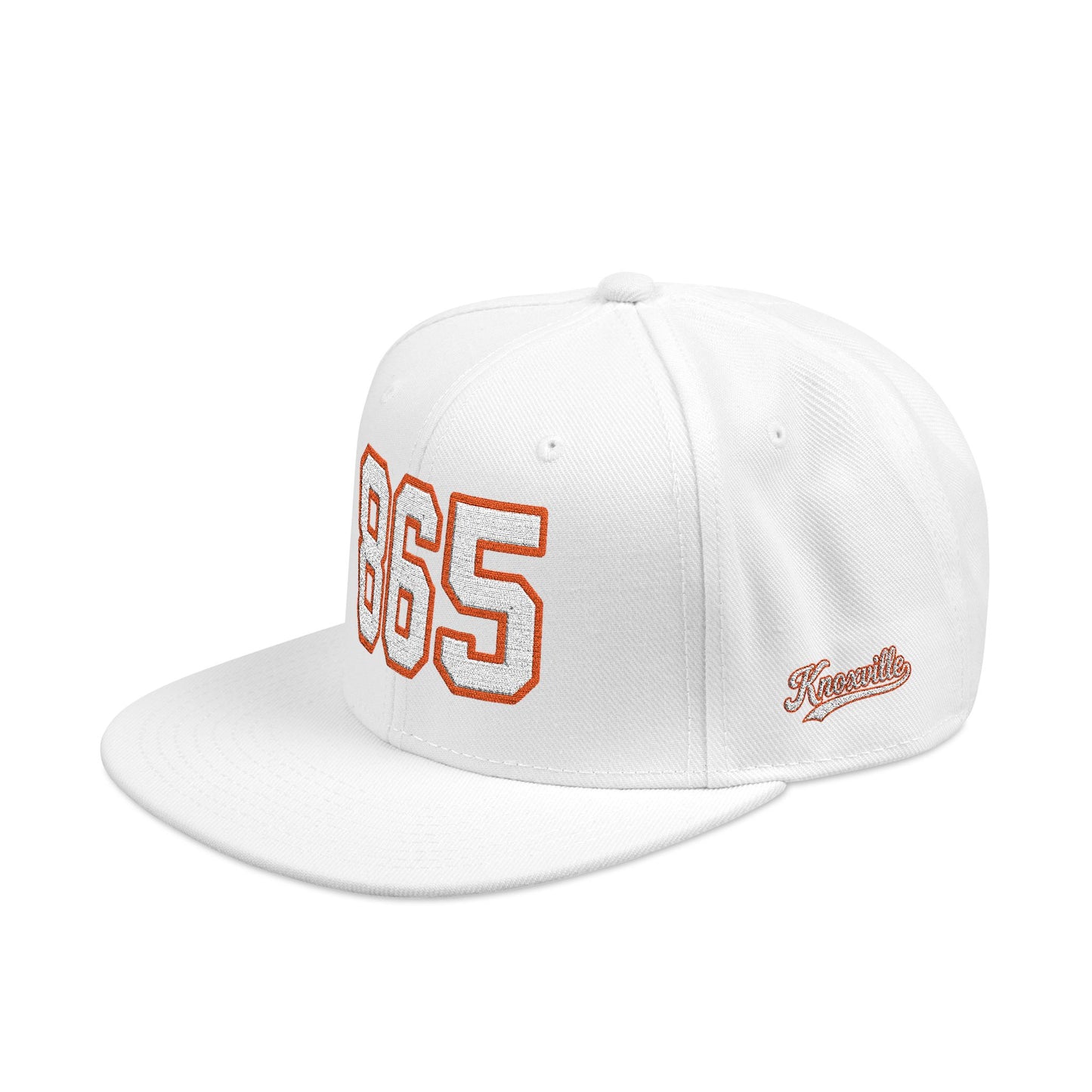 865 white embroidered snapback hat vintage varsity style – 318 Supply Co.