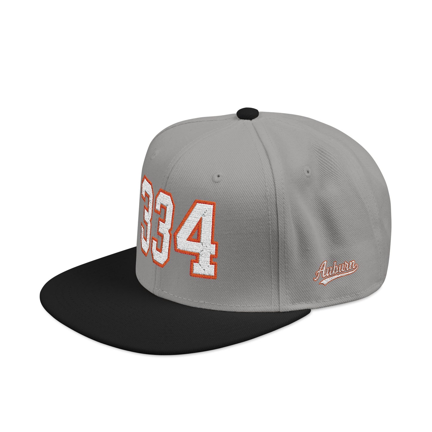 334 white embroidered snapback hat vintage varsity style – 318 Supply Co.