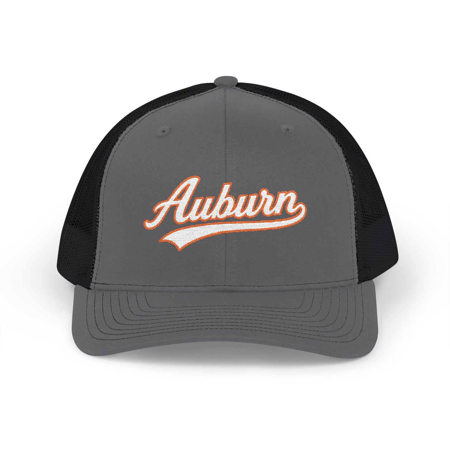 Auburn white script retro embroidered trucker cap – 318 Supply Co.