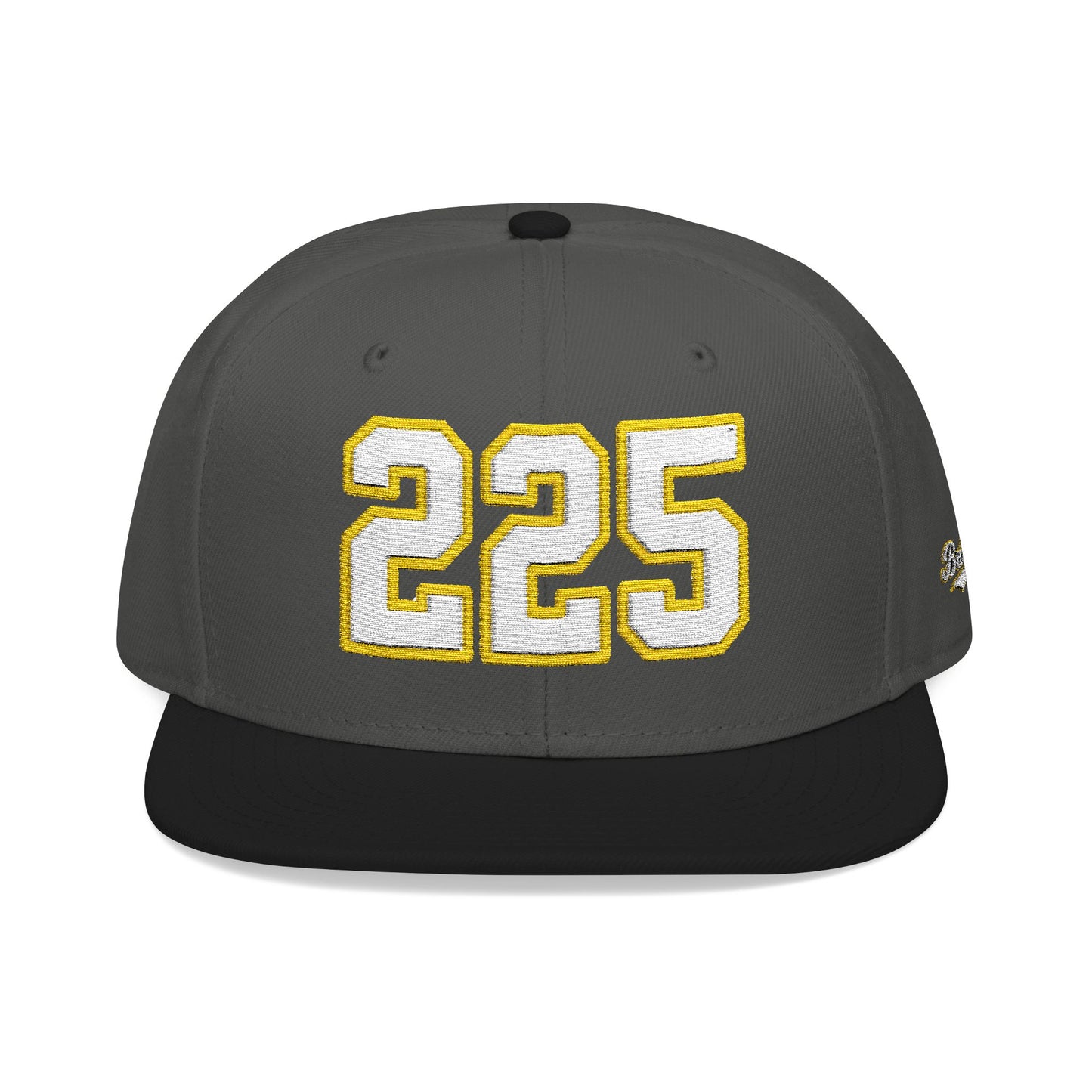 225 white embroidered snapback hat vintage varsity style – 318 Supply Co.