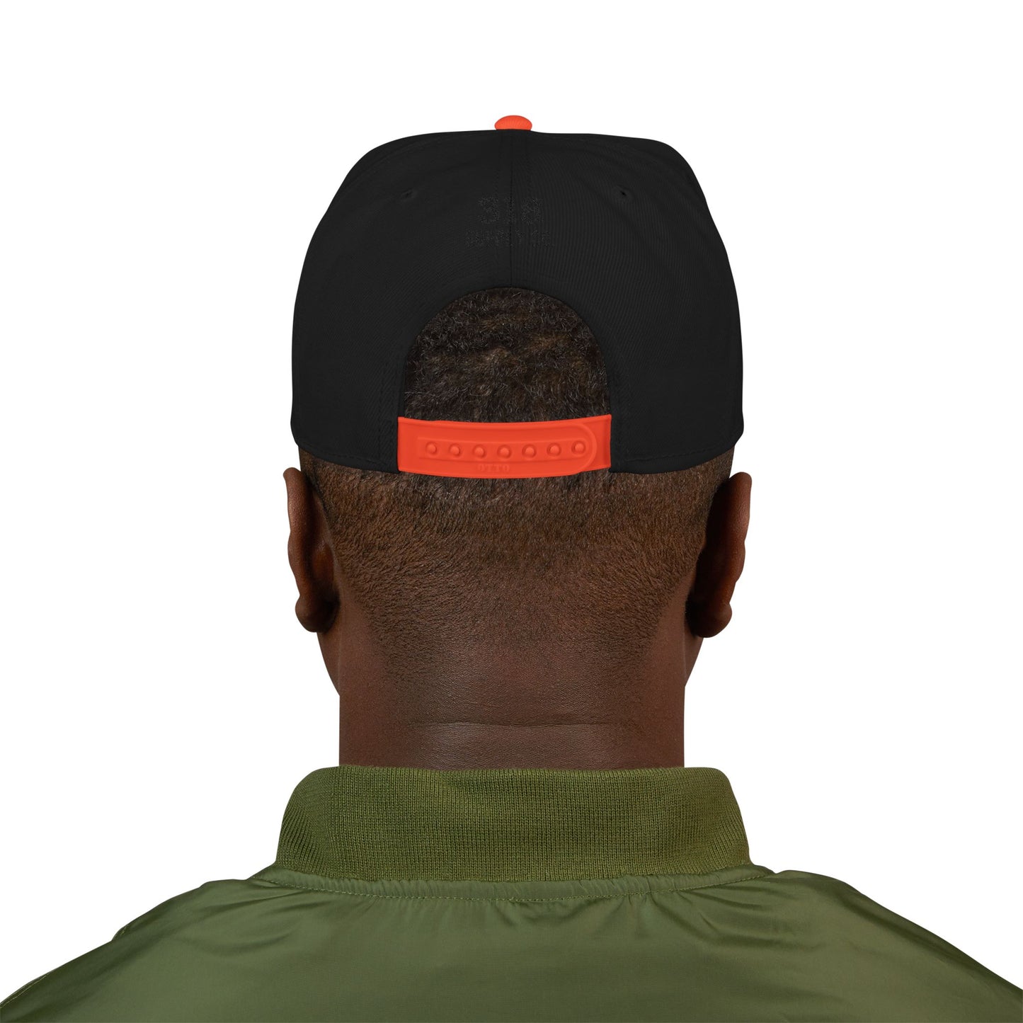 Auburn white script embroidered snapback hat with 334 side stitch – 318 Supply Co.