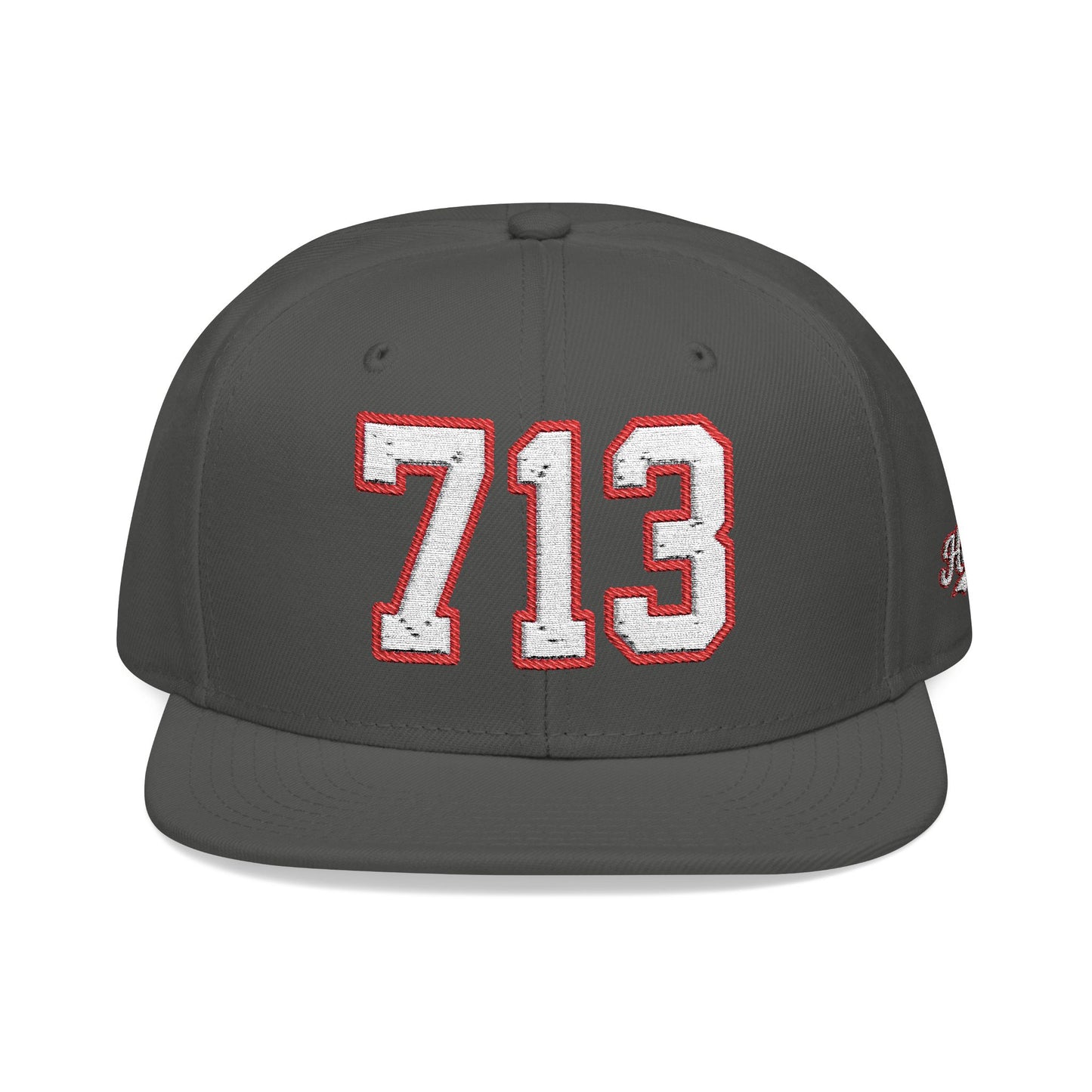 713 white embroidered snapback hat vintage varsity style – 318 Supply Co.