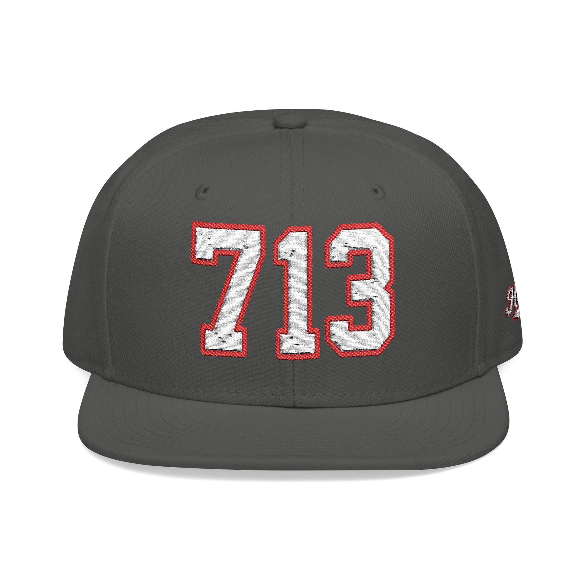 713 white embroidered snapback hat vintage varsity style – 318 Supply Co.