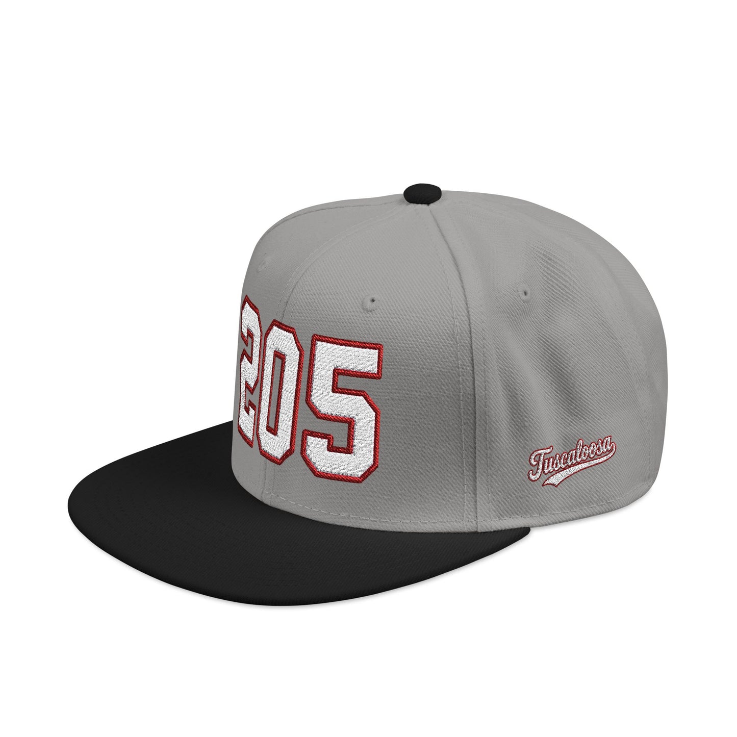 205 white embroidered snapback hat vintage varsity style – 318 Supply Co.