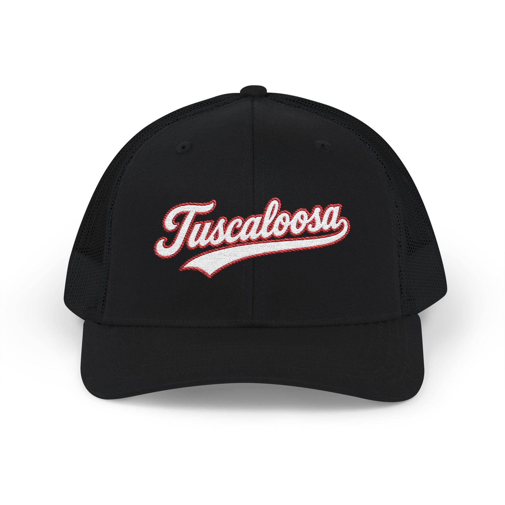 Tuscaloosa white script retro embroidered trucker cap – 318 Supply Co.