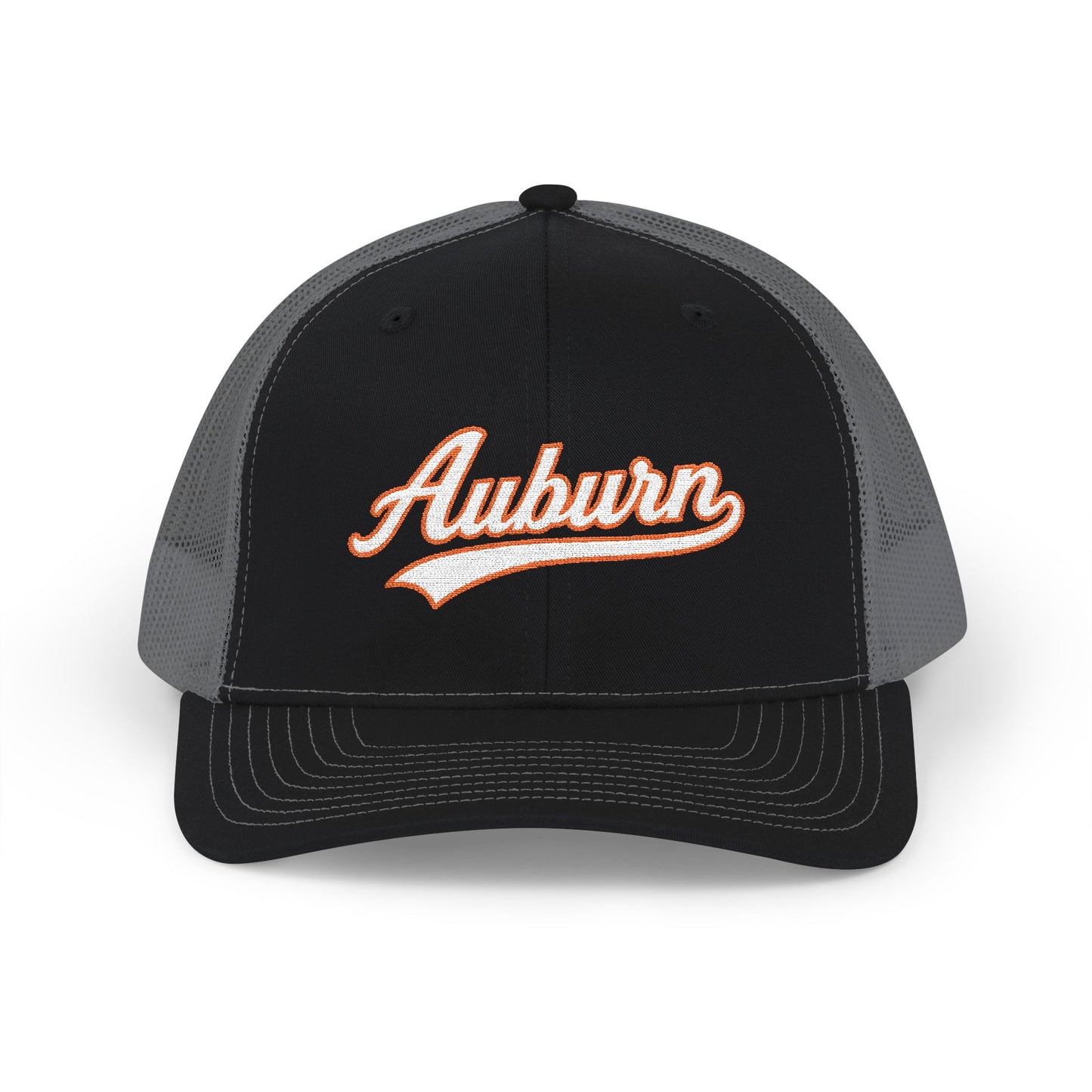 Auburn white script retro embroidered trucker cap – 318 Supply Co.