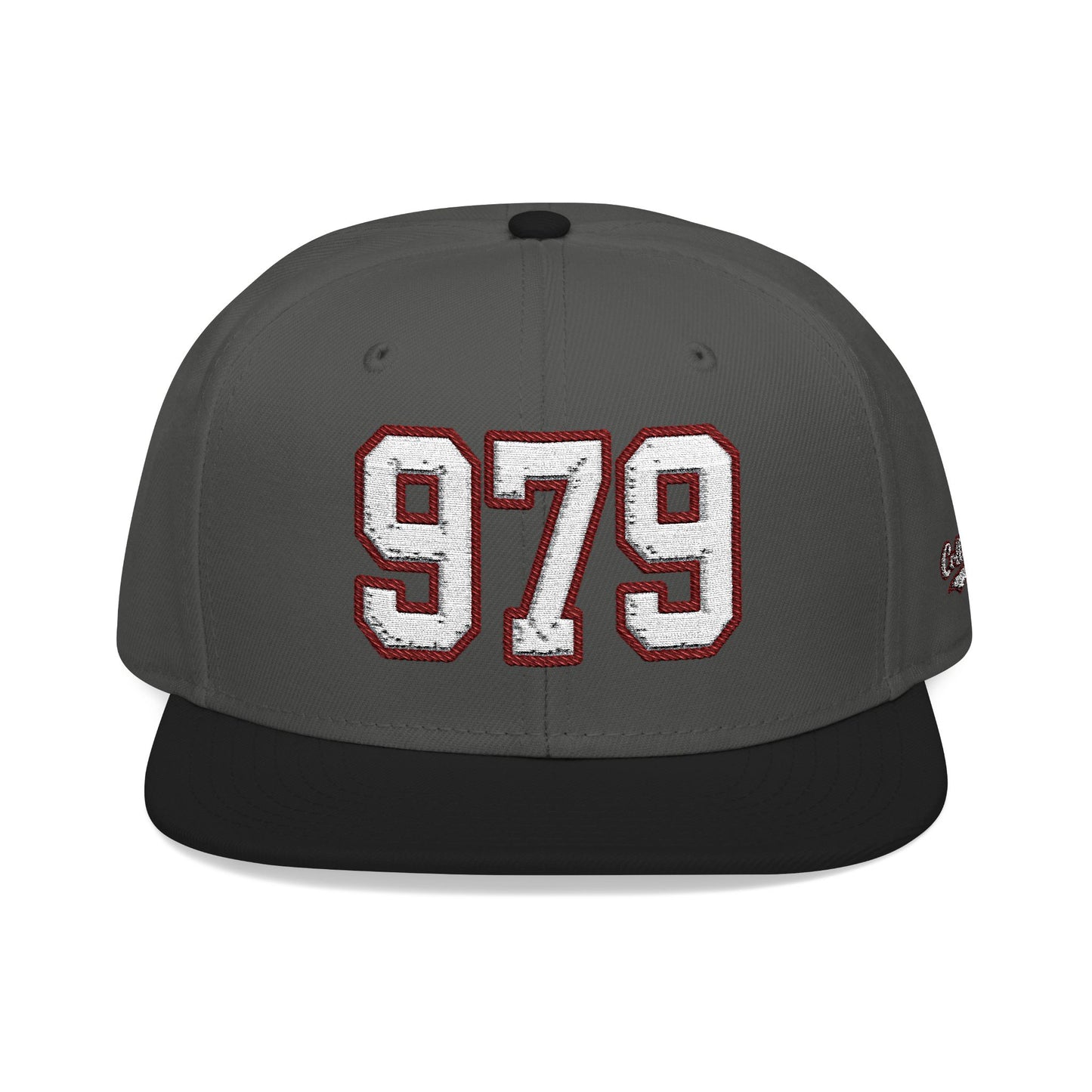 979 white embroidered snapback hat vintage varsity style – 318 Supply Co.