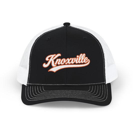 Knoxville white script retro embroidered trucker cap – 318 Supply Co.