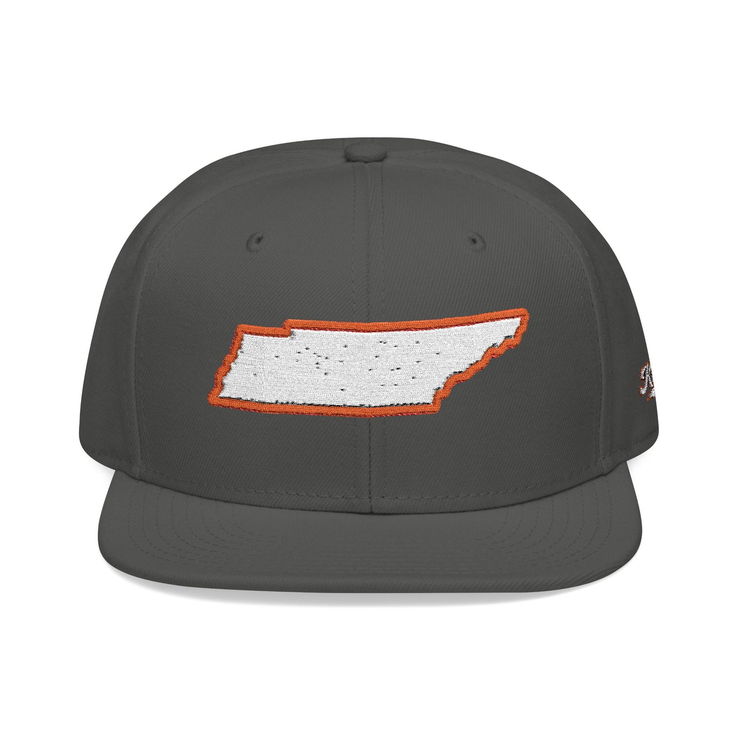 Tennessee state outline white embroidered snapback hat – 318 Supply Co.