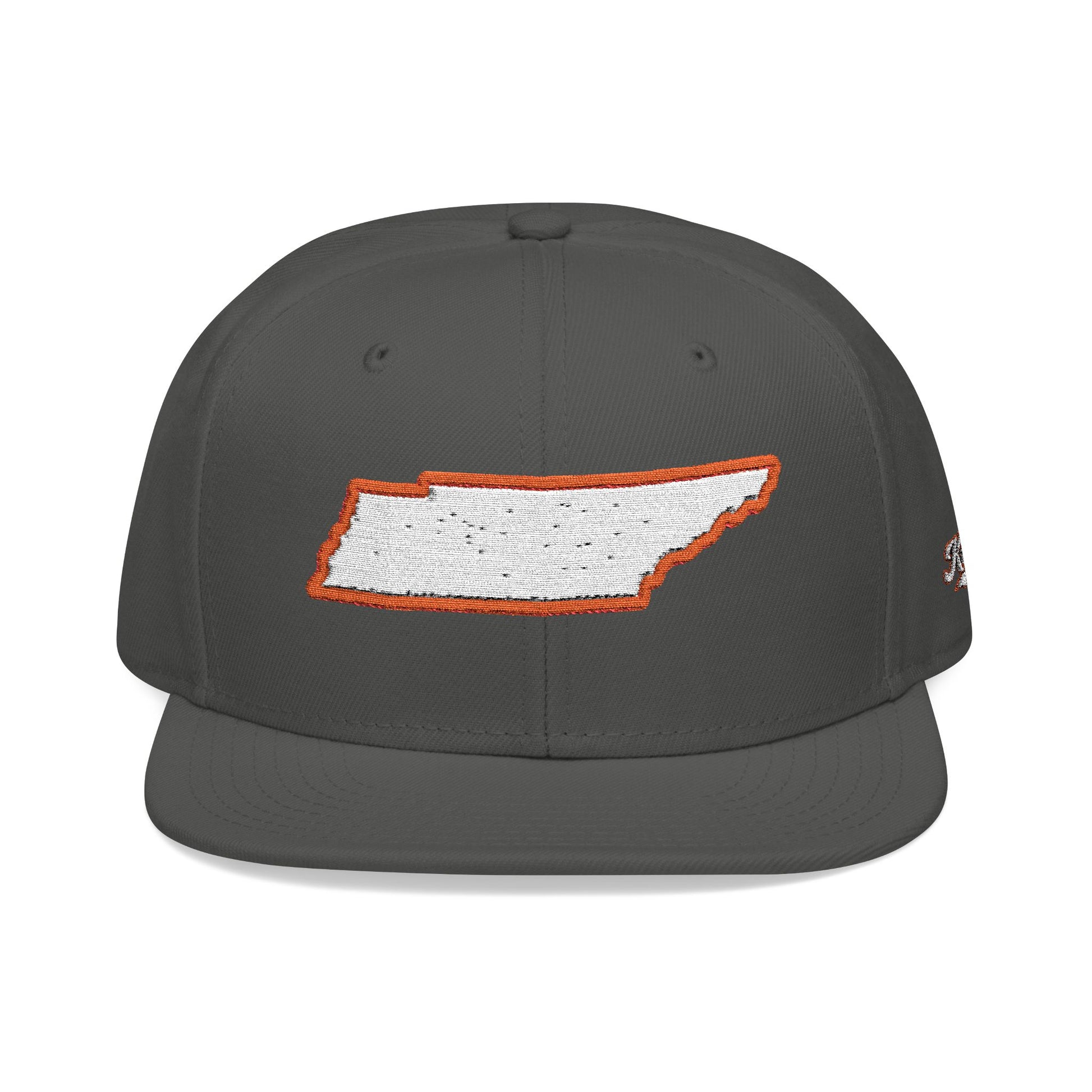 Tennessee state outline white embroidered snapback hat – 318 Supply Co.