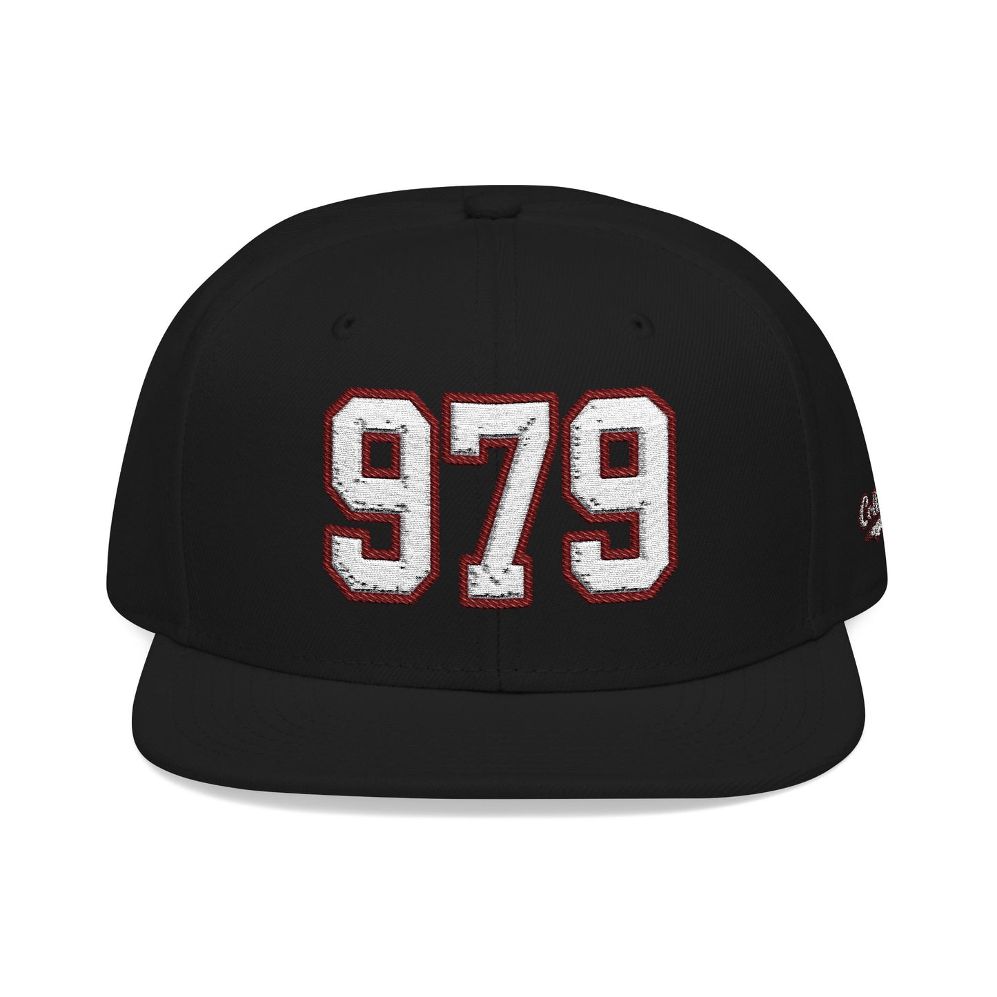979 white embroidered snapback hat vintage varsity style – 318 Supply Co.