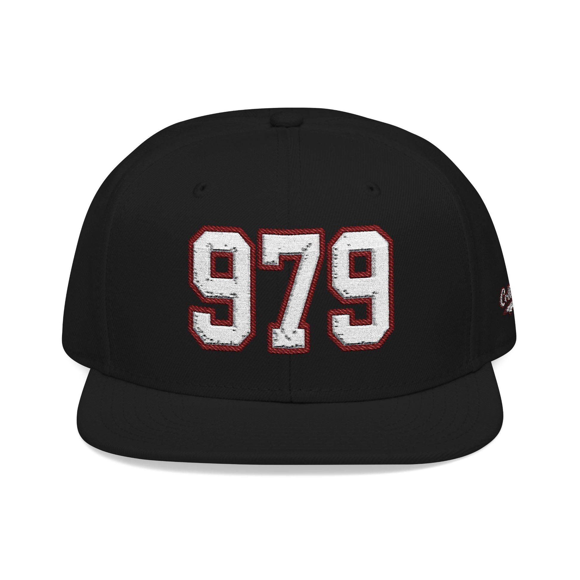 979 white embroidered snapback hat vintage varsity style – 318 Supply Co.