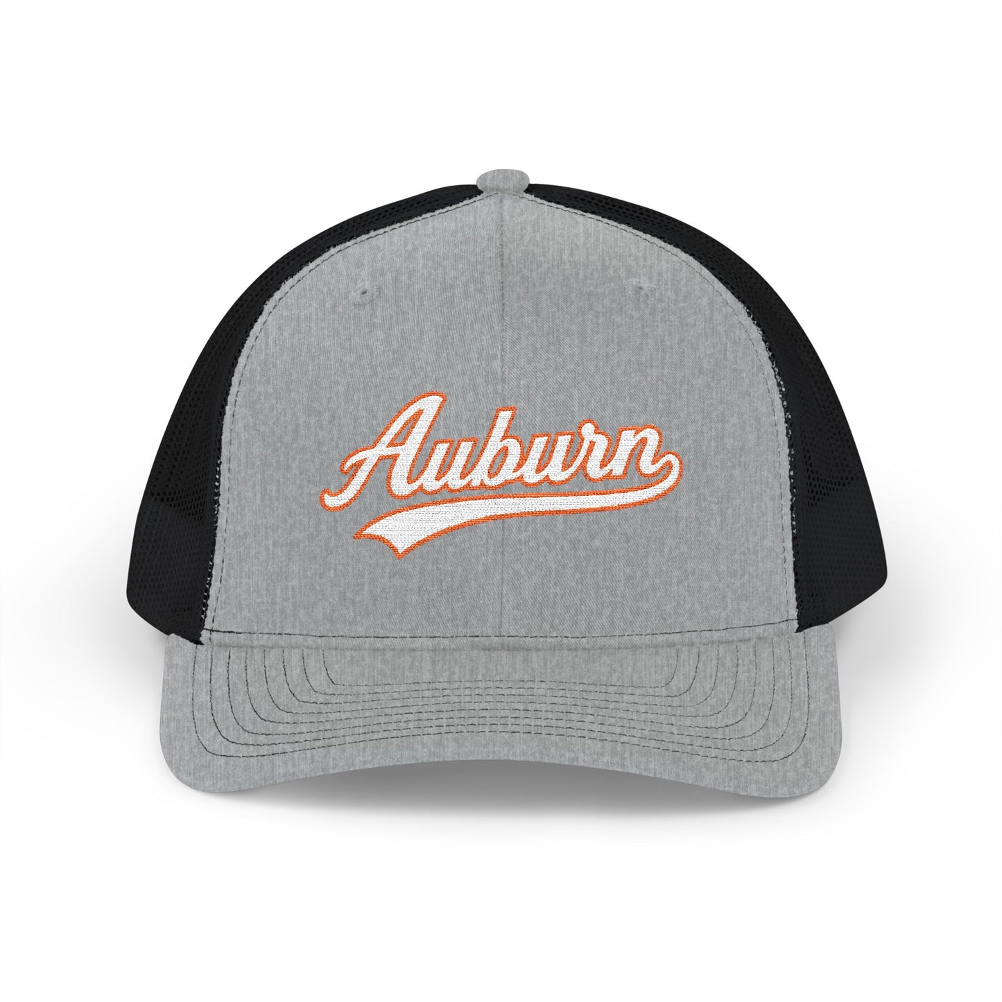 Auburn white script retro embroidered trucker cap – 318 Supply Co.