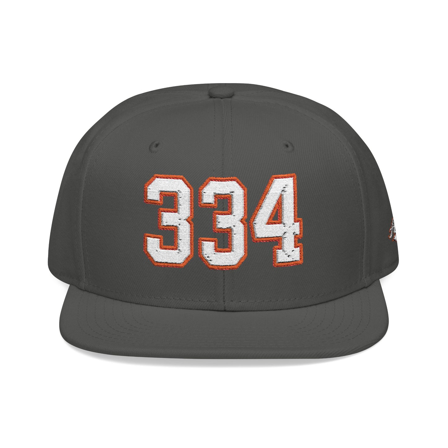 334 white embroidered snapback hat vintage varsity style – 318 Supply Co.