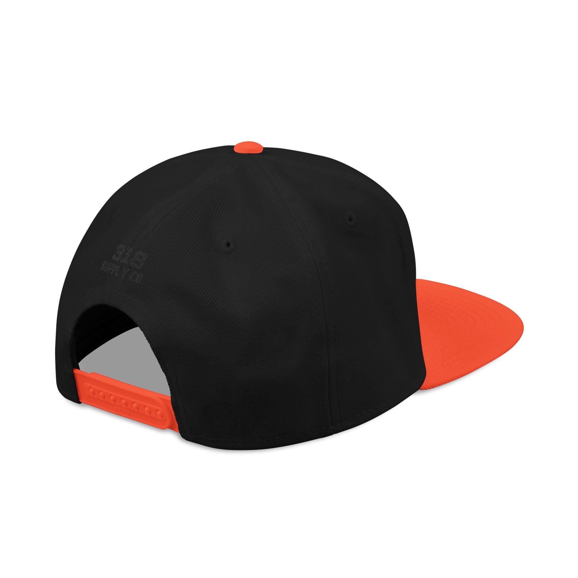 334 white embroidered snapback hat vintage varsity style – 318 Supply Co.