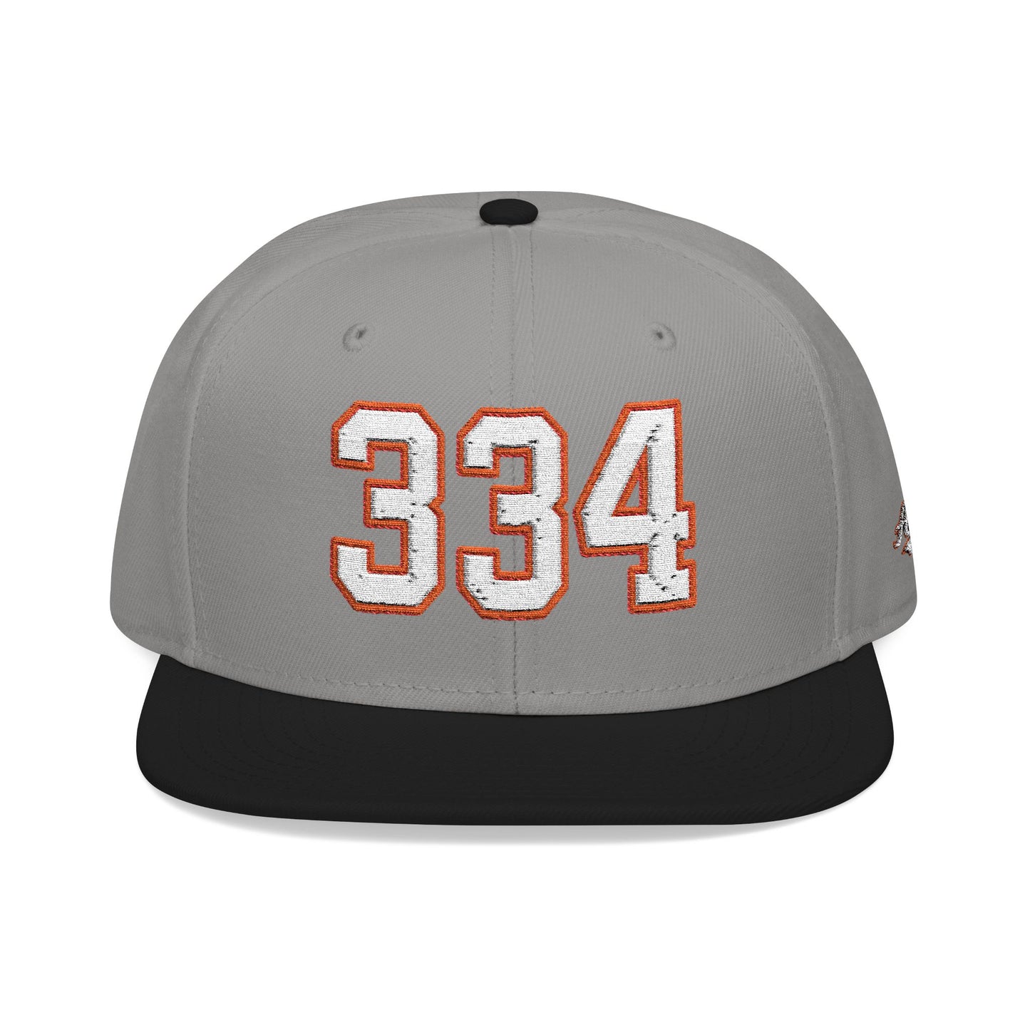334 white embroidered snapback hat vintage varsity style – 318 Supply Co.