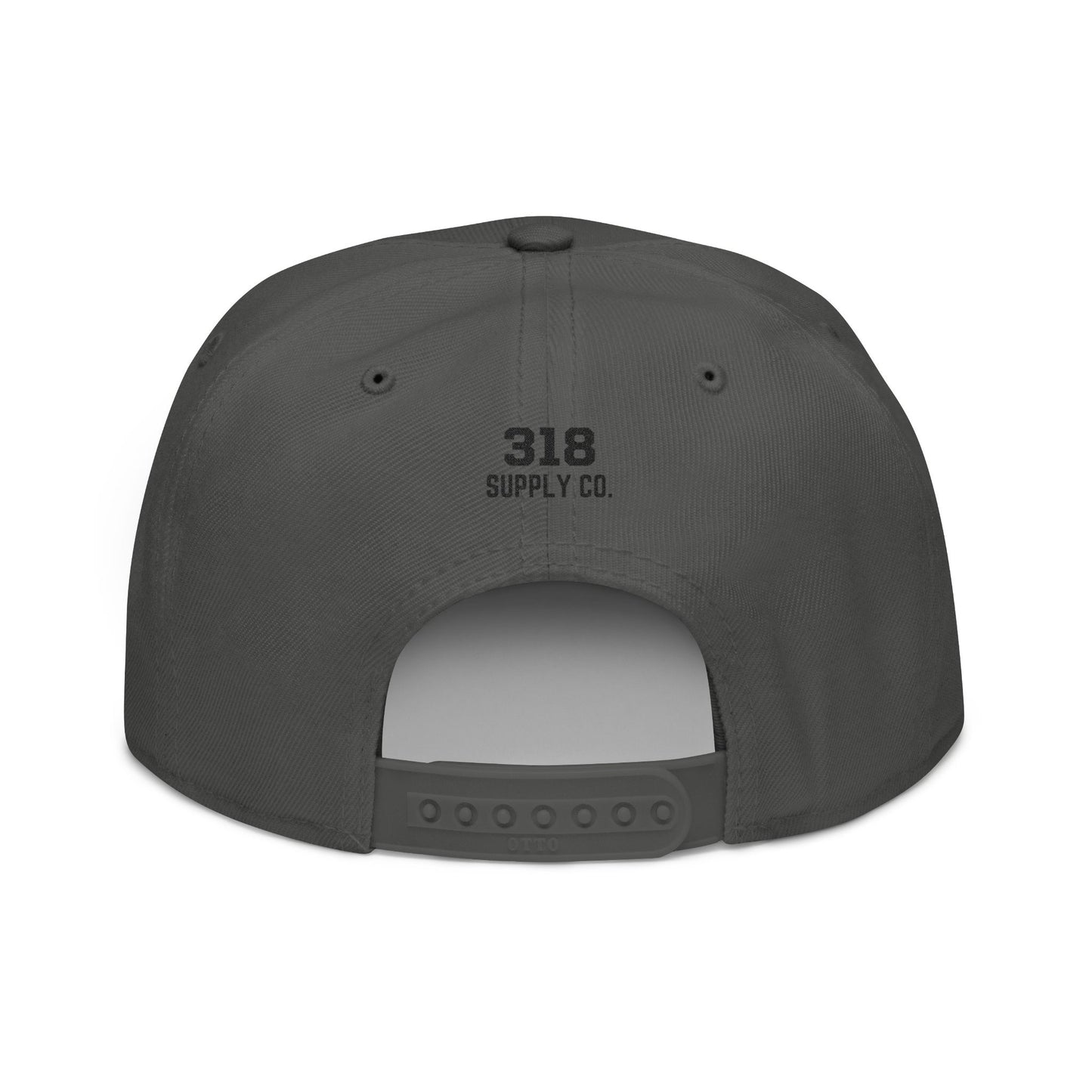 Gray cap on a white background