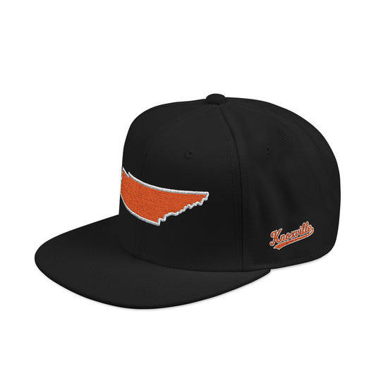 Black cap with Tennessee State on a white background