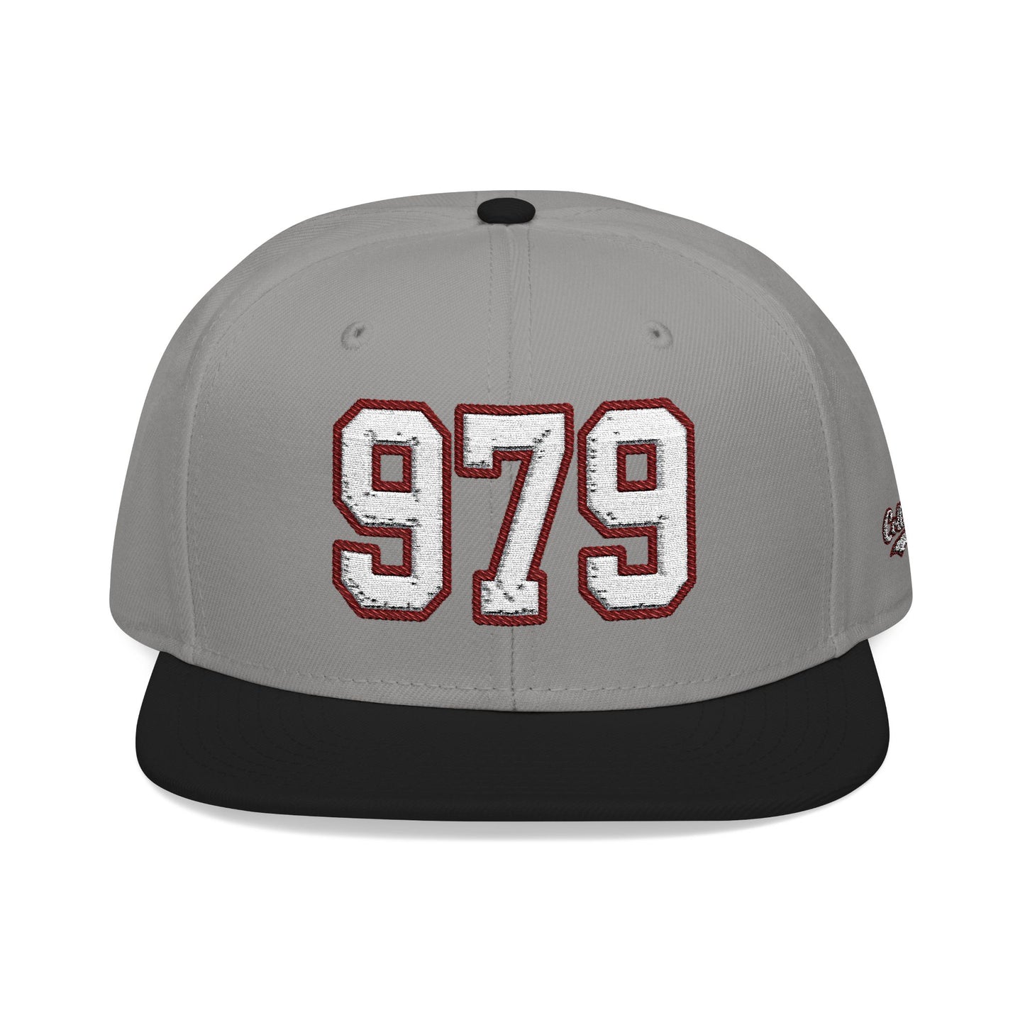 979 white embroidered snapback hat vintage varsity style – 318 Supply Co.