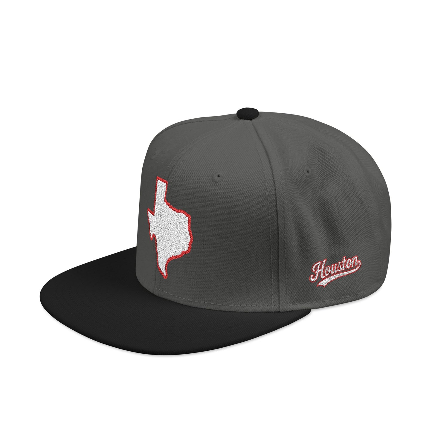 Texas state outline white embroidered snapback hat – 318 Supply Co.