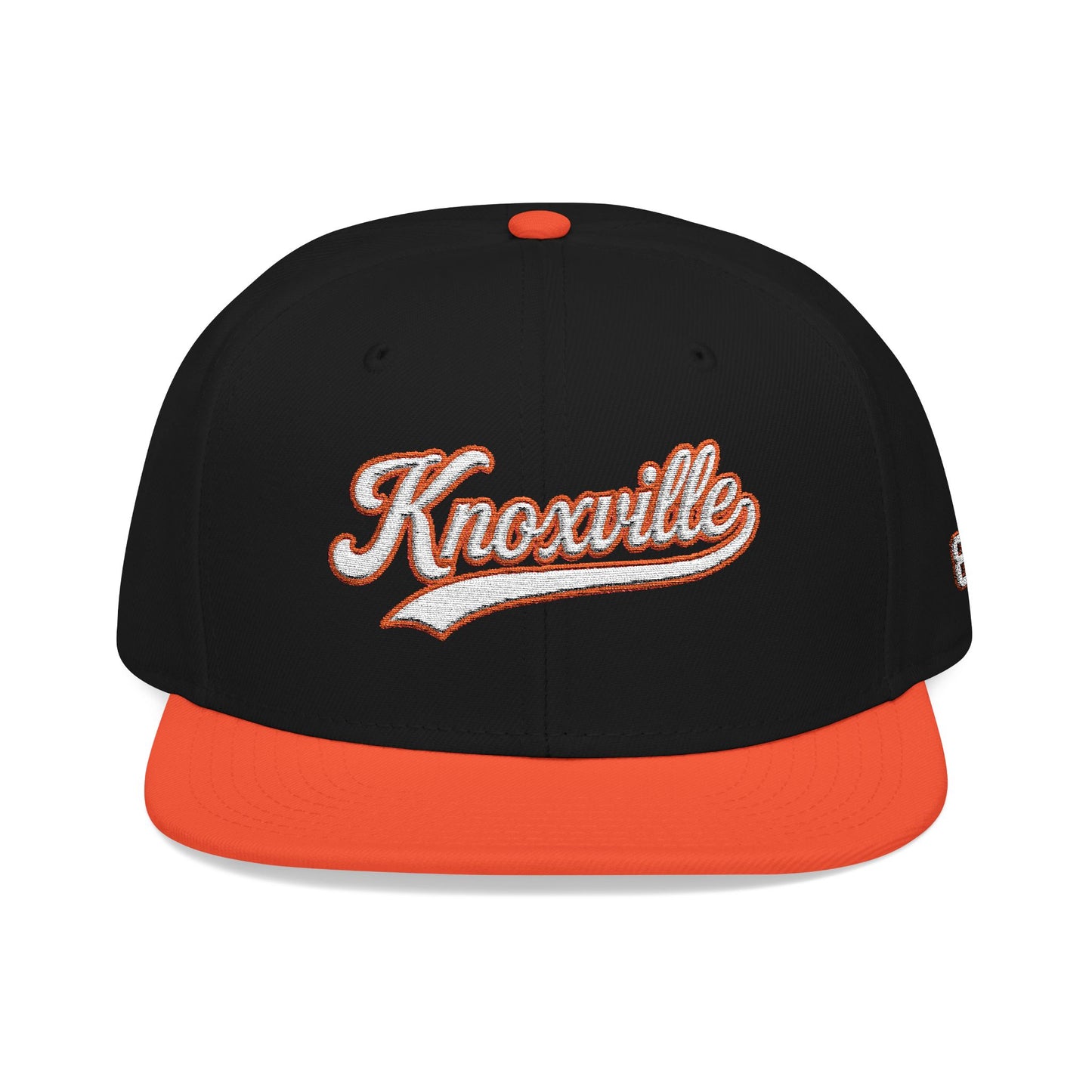 Knoxville white script embroidered snapback hat with 865 side patch – 318 Supply Co.
