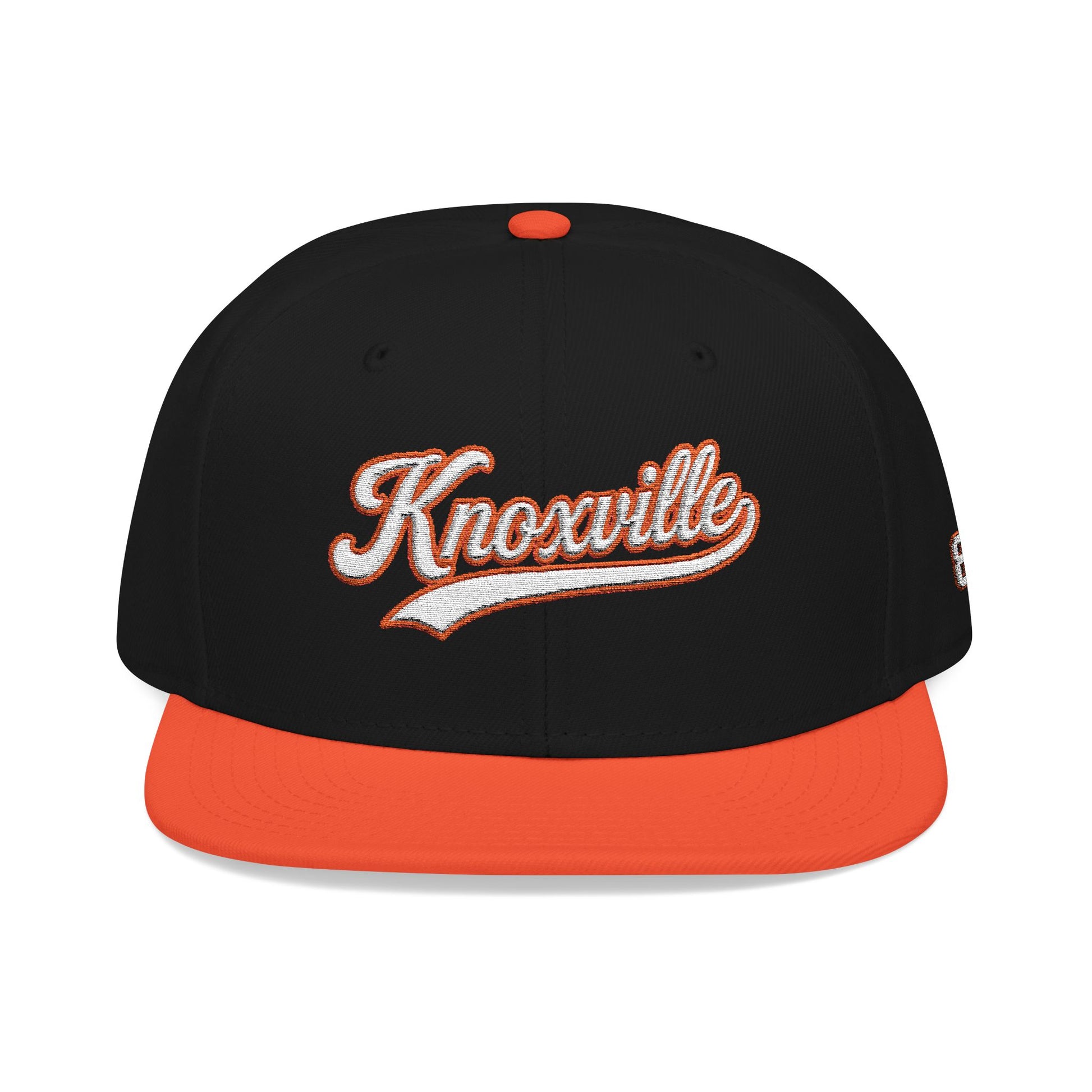 Knoxville white script embroidered snapback hat with 865 side patch – 318 Supply Co.