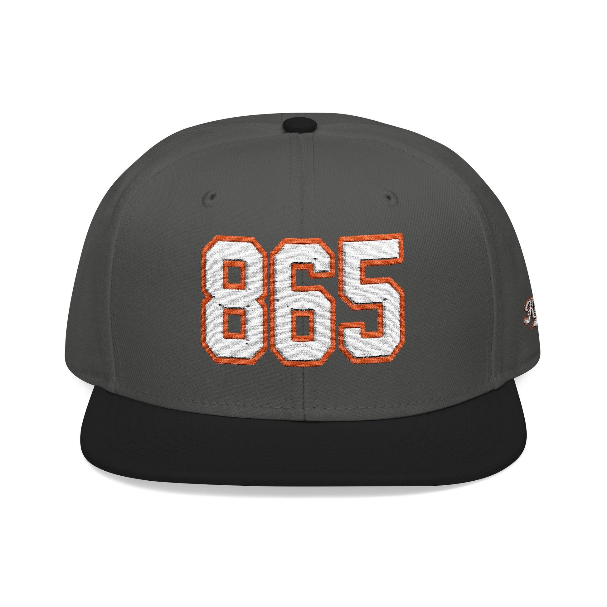 865 white embroidered snapback hat vintage varsity style – 318 Supply Co.