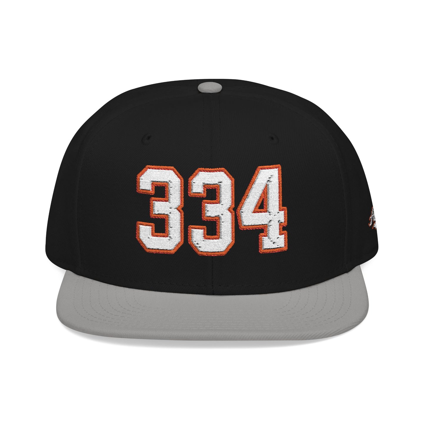 334 white embroidered snapback hat vintage varsity style – 318 Supply Co.