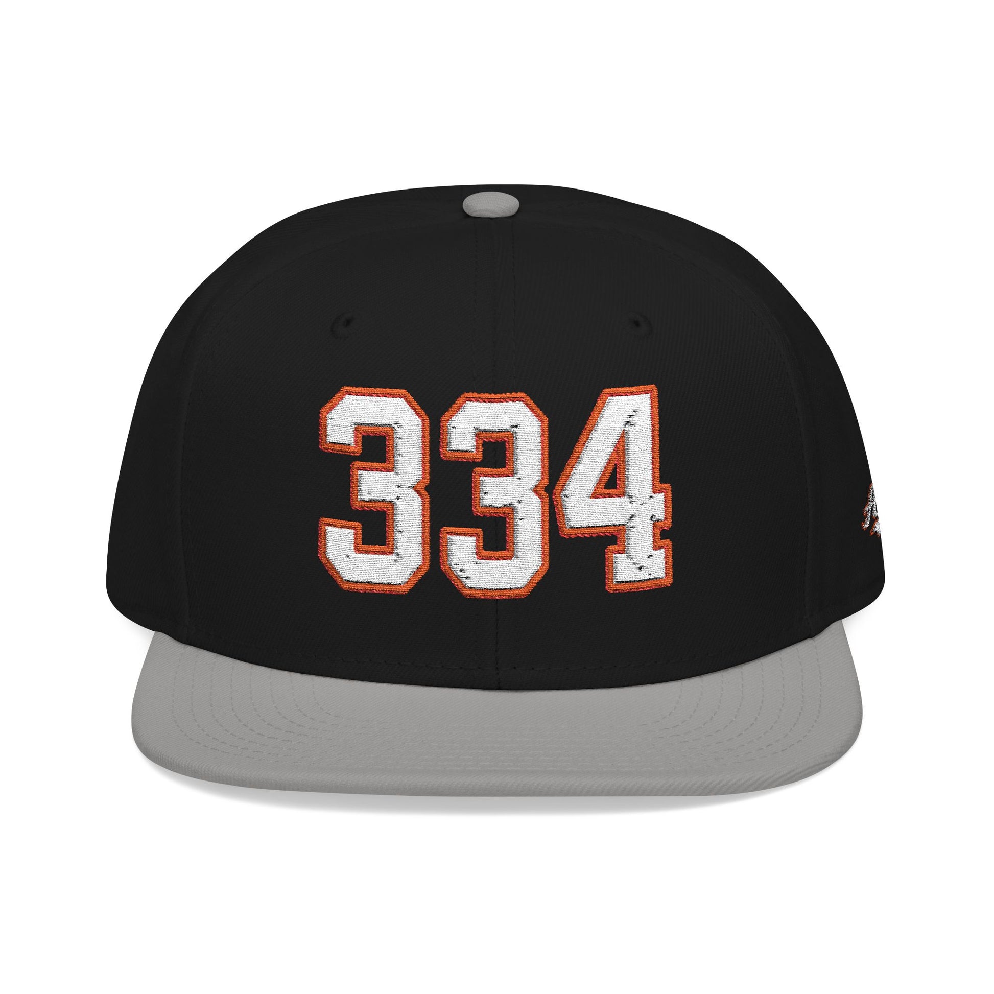 334 white embroidered snapback hat vintage varsity style – 318 Supply Co.
