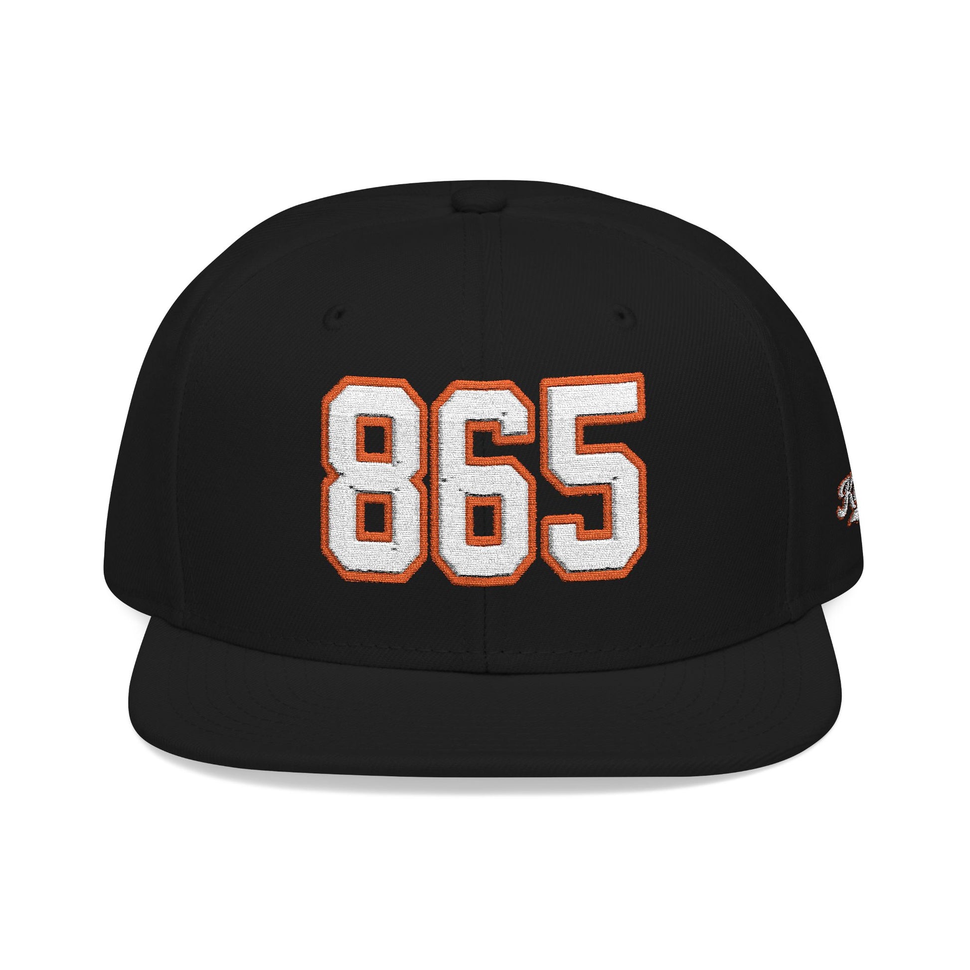 865 white embroidered snapback hat vintage varsity style – 318 Supply Co.