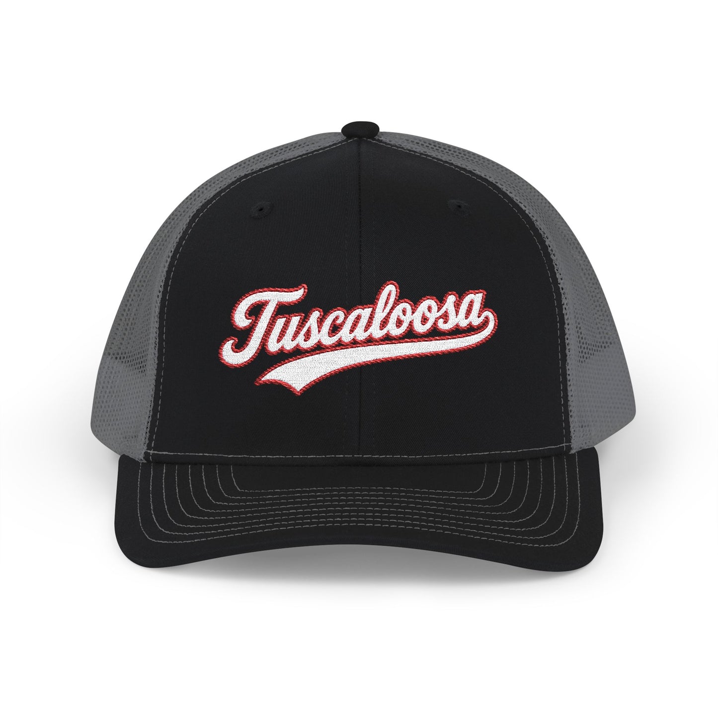 Tuscaloosa white script retro embroidered trucker cap – 318 Supply Co.