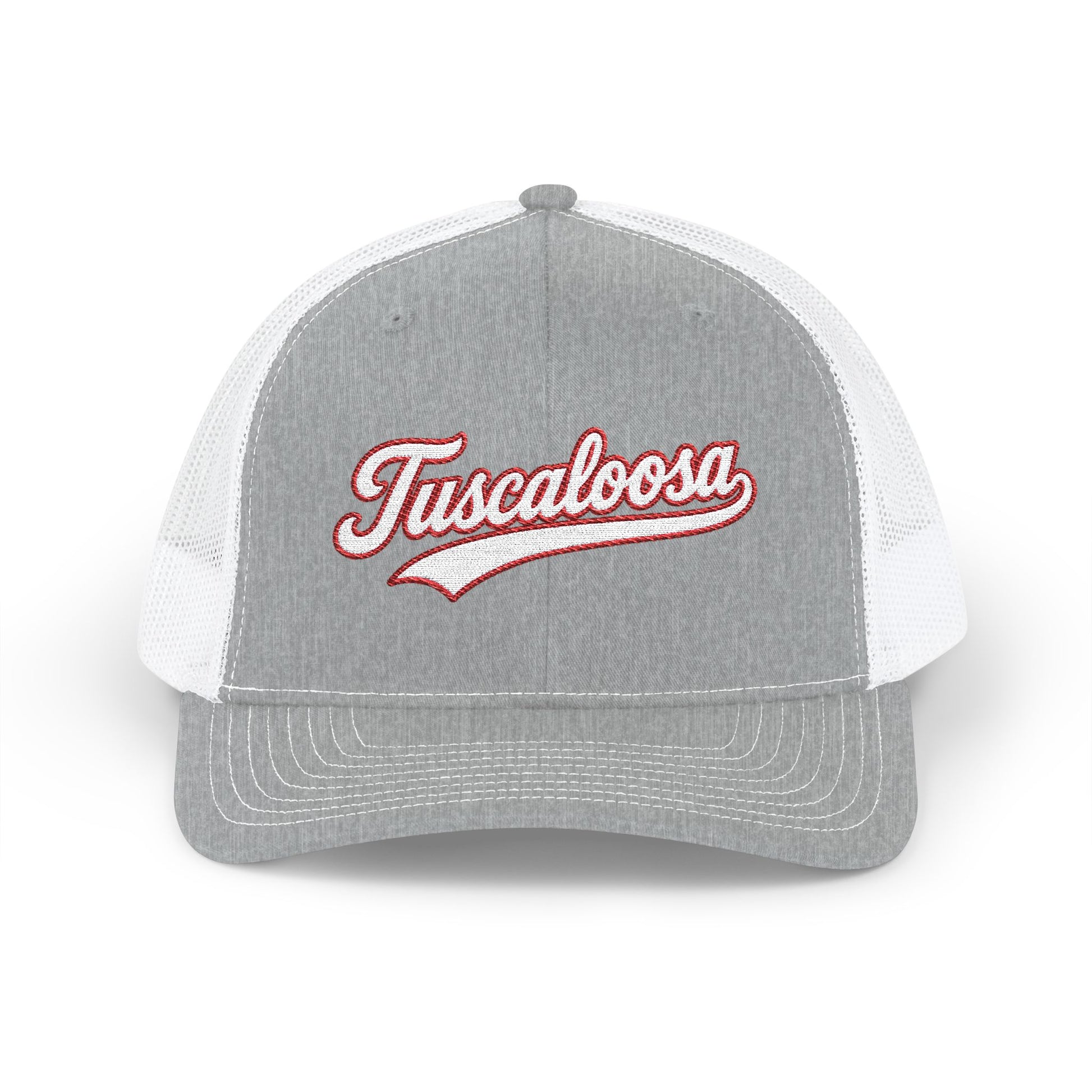 Tuscaloosa white script retro embroidered trucker cap – 318 Supply Co.