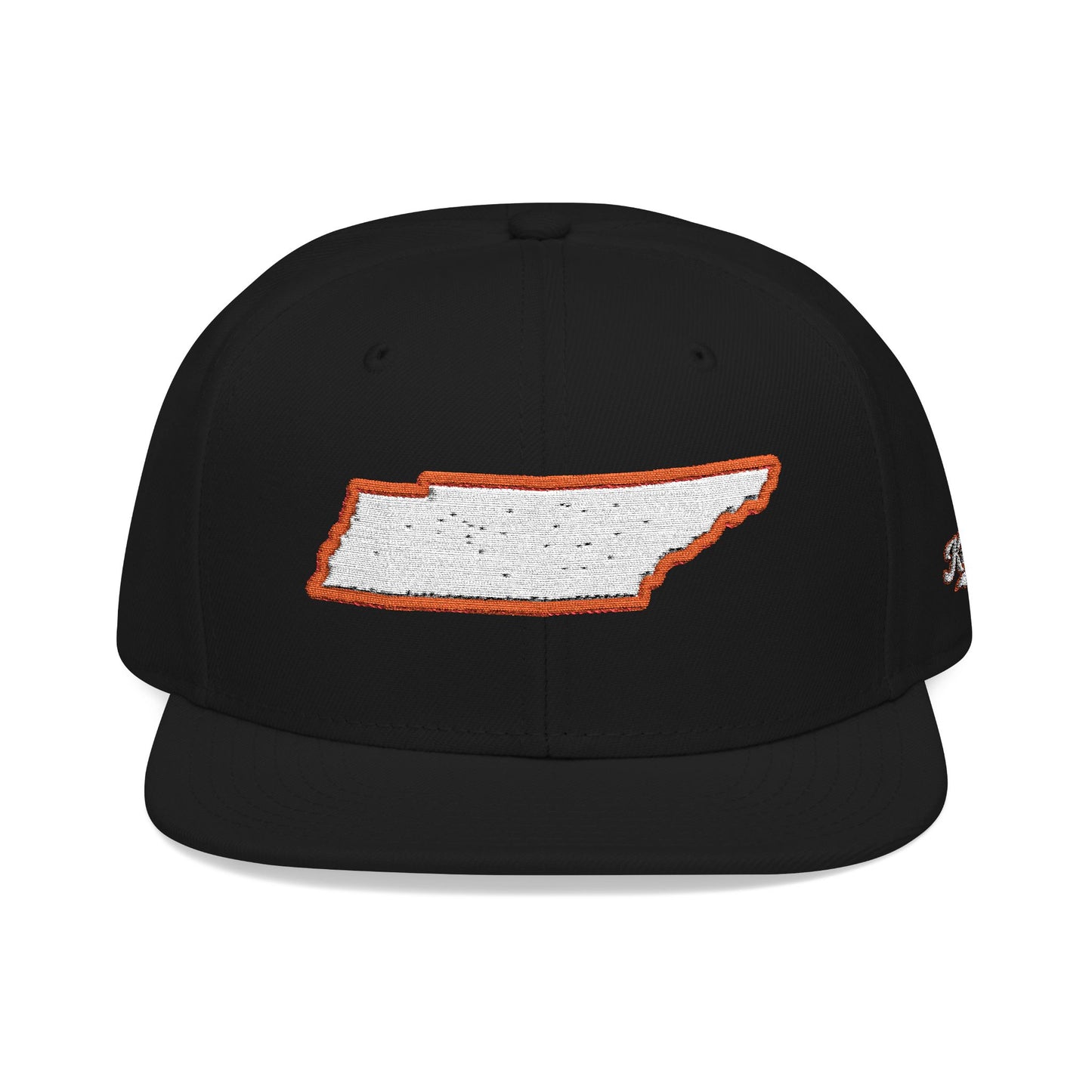 Tennessee state outline white embroidered snapback hat – 318 Supply Co.