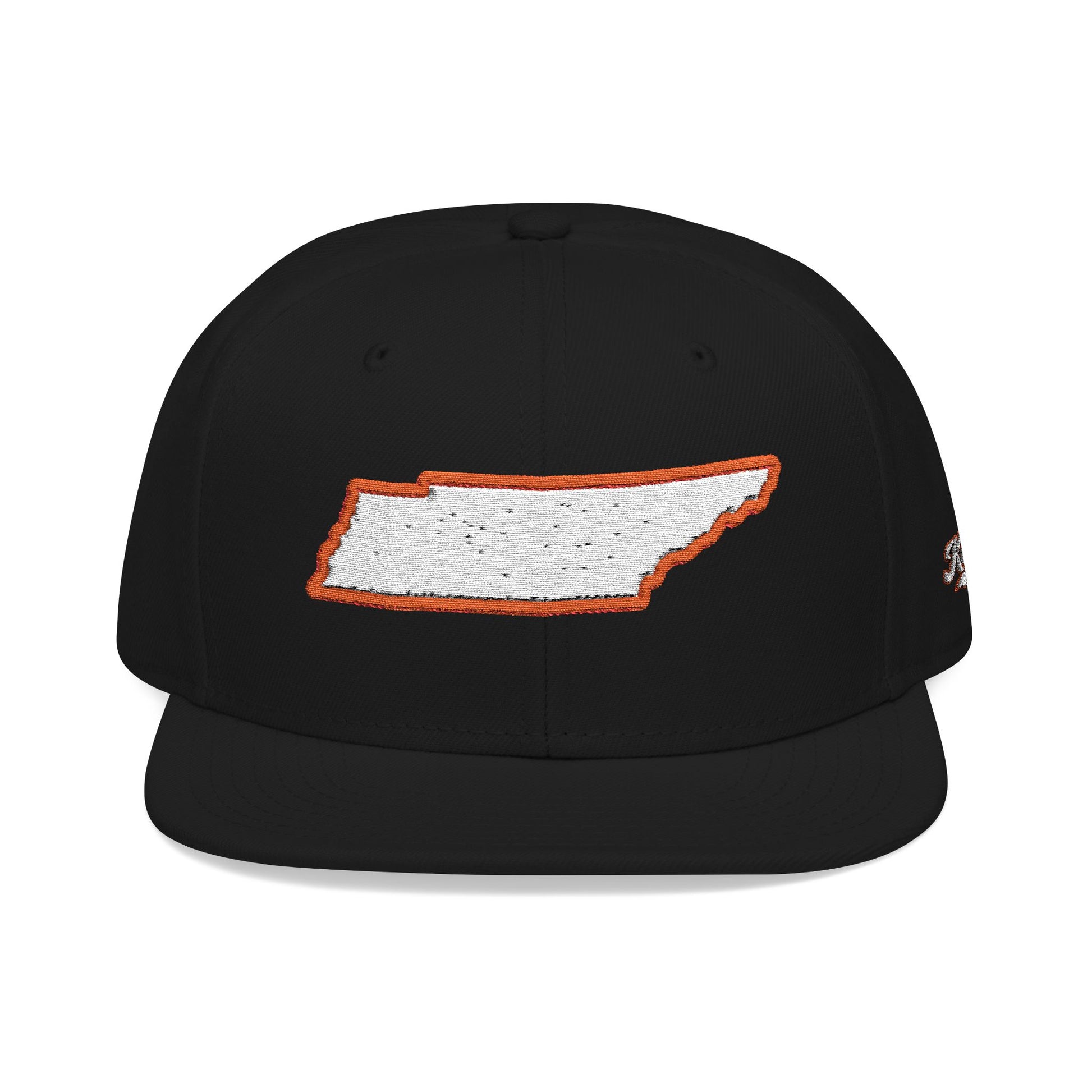 Tennessee state outline white embroidered snapback hat – 318 Supply Co.