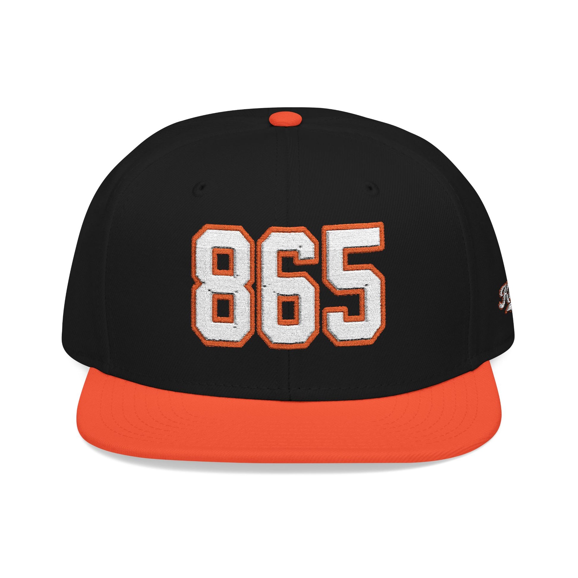 865 white embroidered snapback hat vintage varsity style – 318 Supply Co.