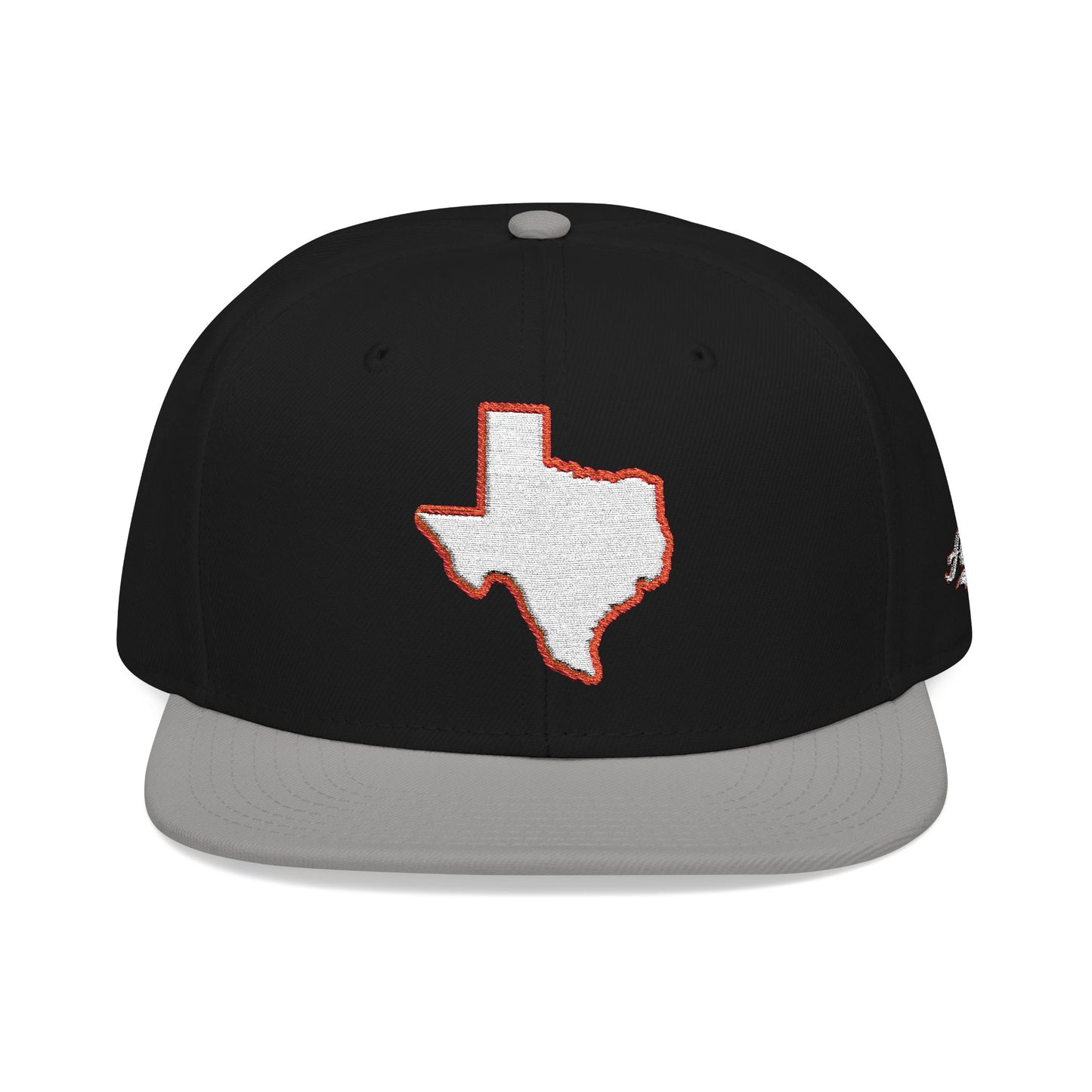 Texas state outline white embroidered snapback hat – 318 Supply Co.