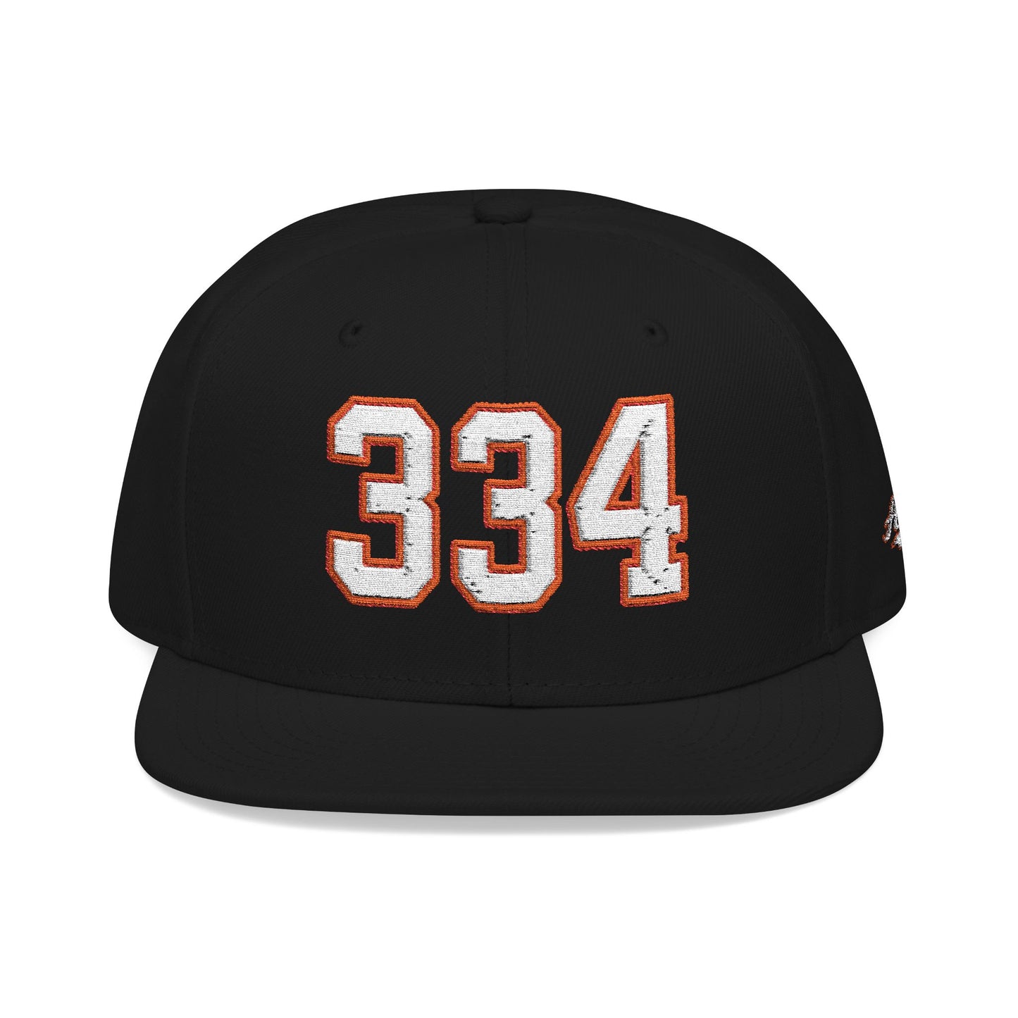 334 white embroidered snapback hat vintage varsity style – 318 Supply Co.