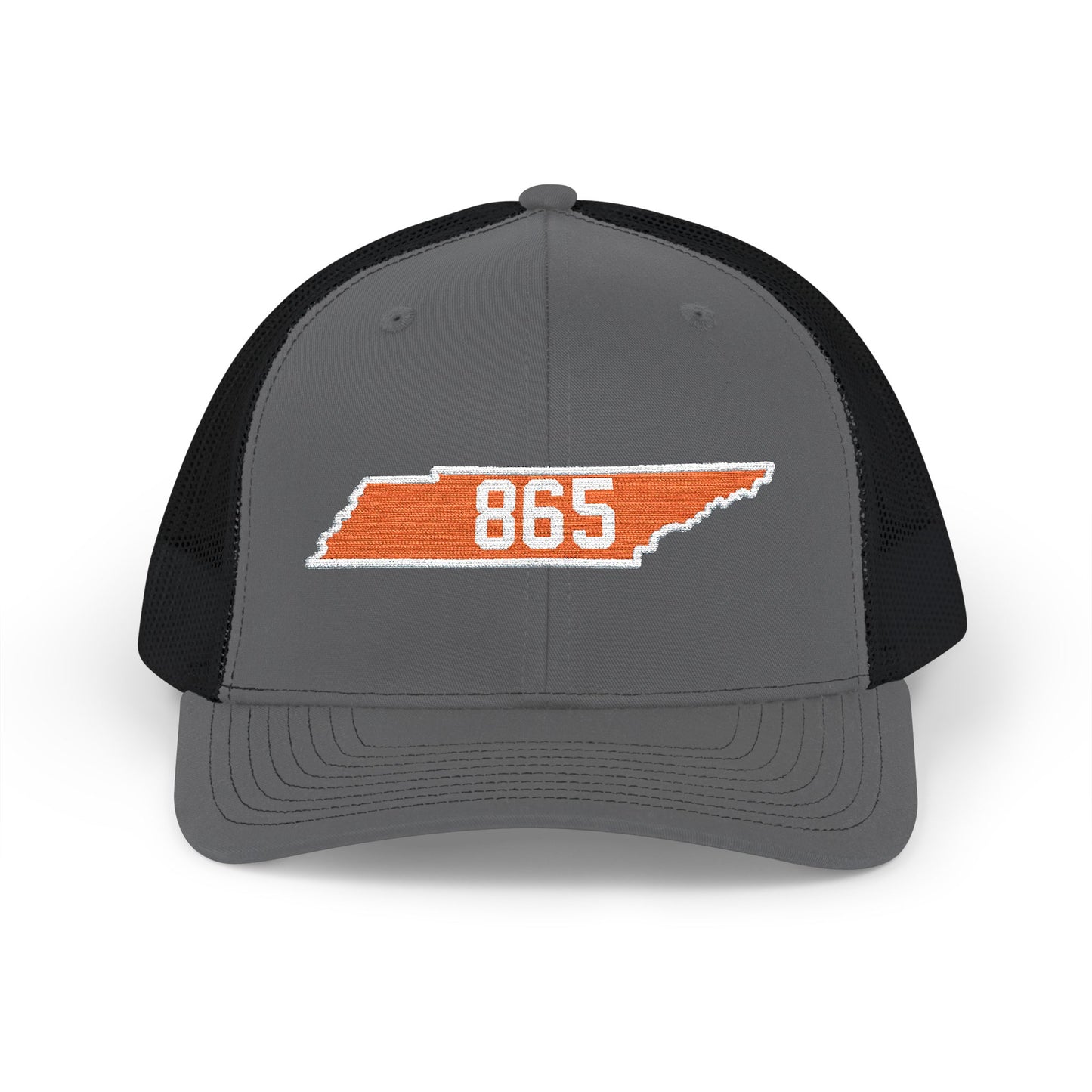 Orange Tennessee Outline Trucker Cap — Distressed State Hat