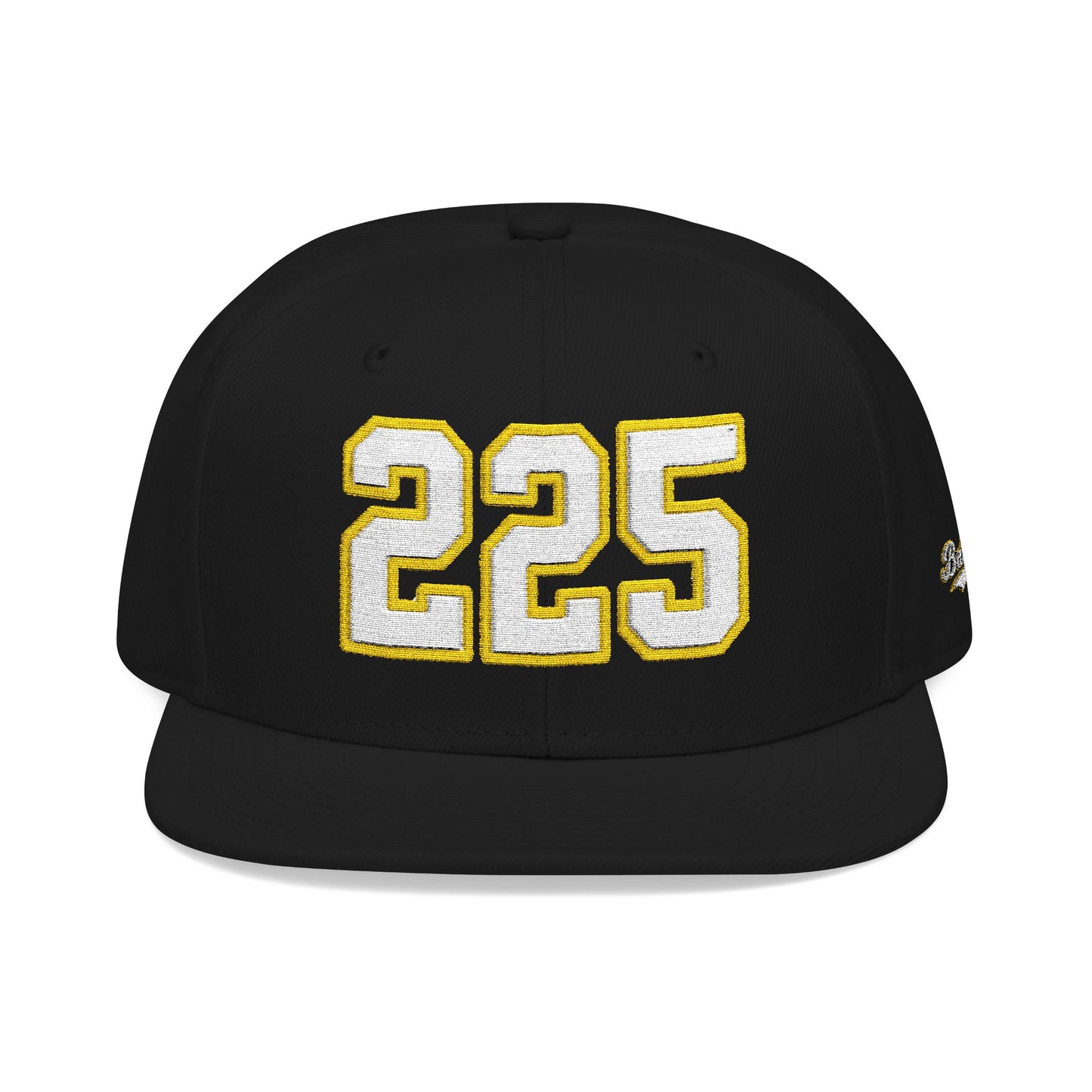 225 white embroidered snapback hat vintage varsity style – 318 Supply Co.
