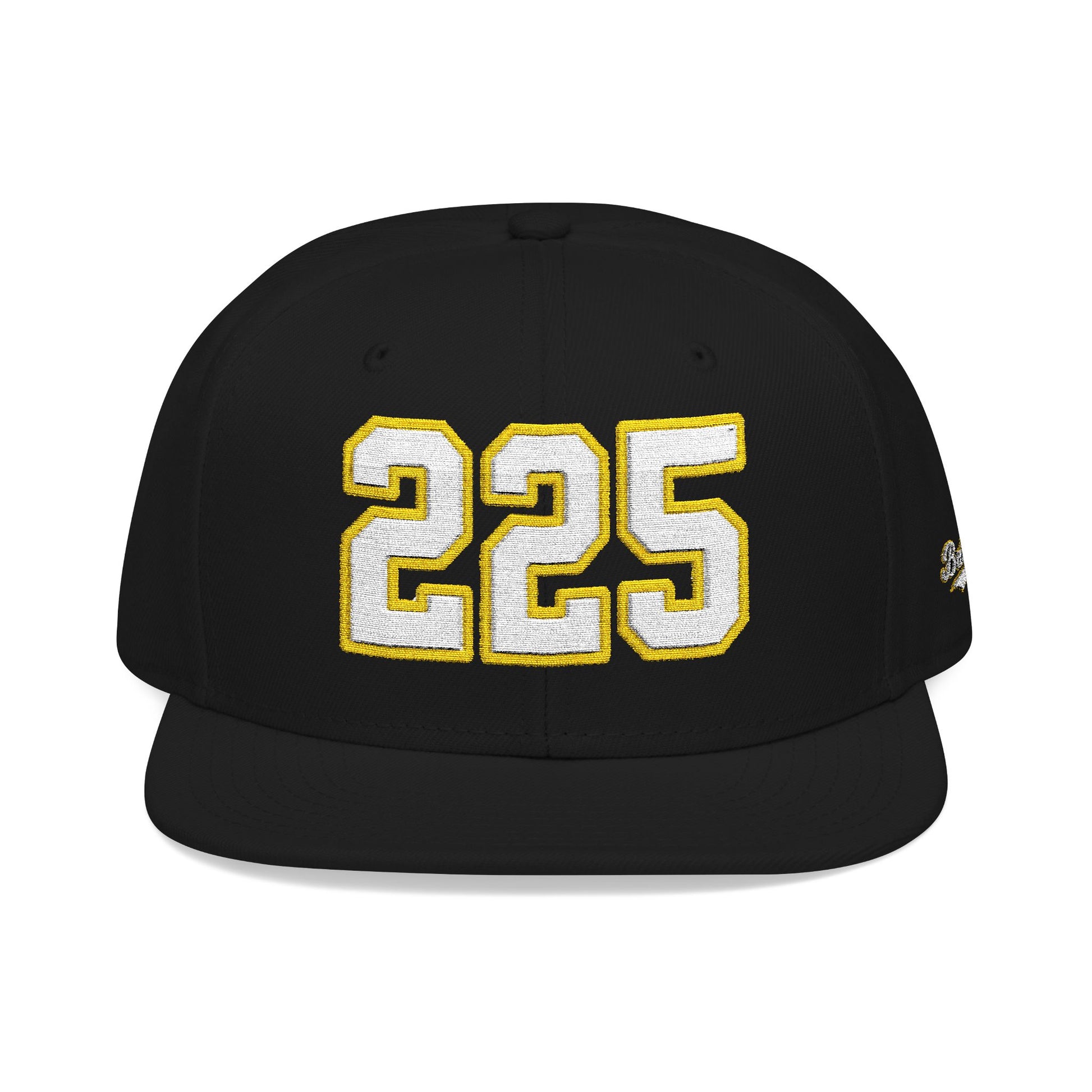 225 white embroidered snapback hat vintage varsity style – 318 Supply Co.