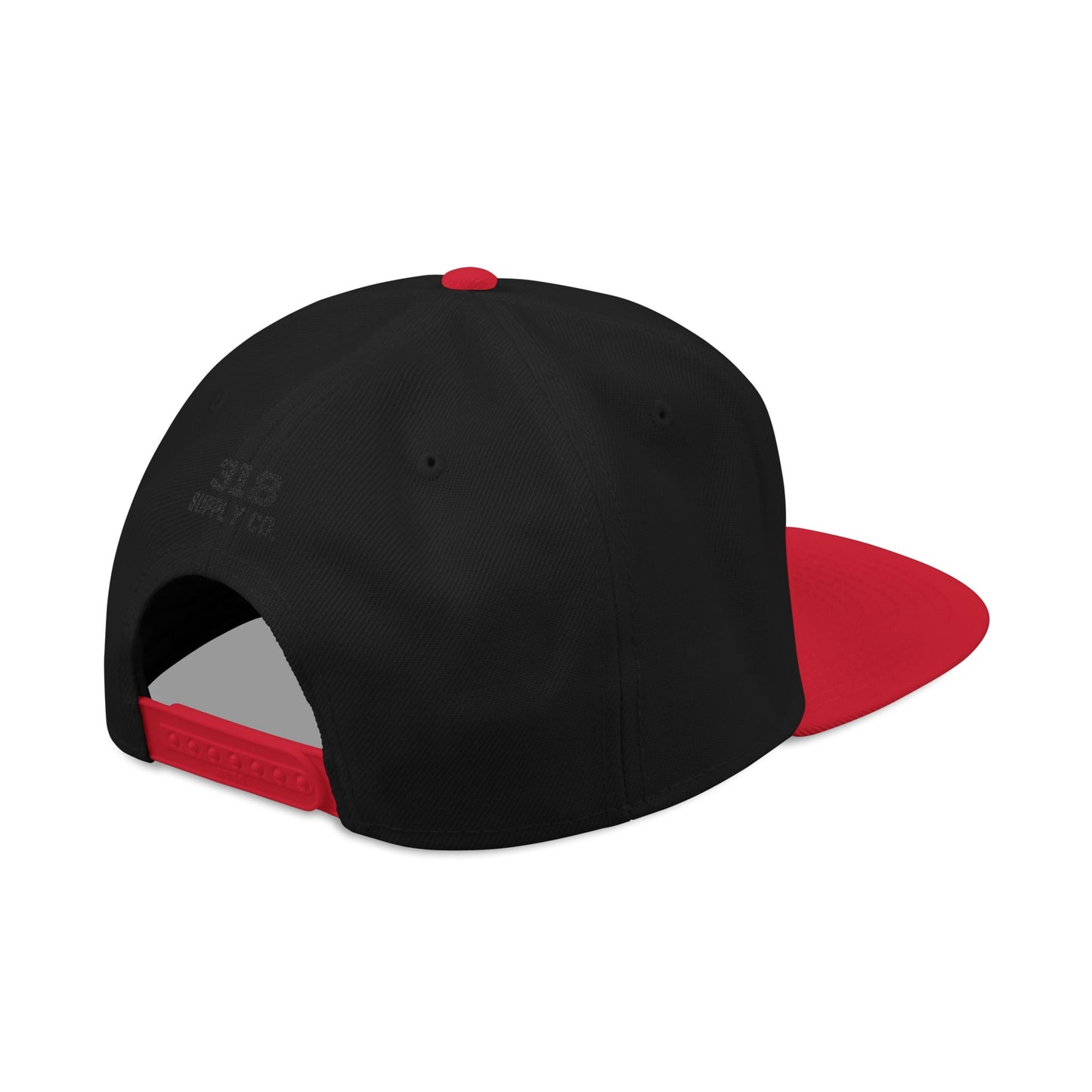 Georgia state outline white embroidered snapback hat – 318 Supply Co.