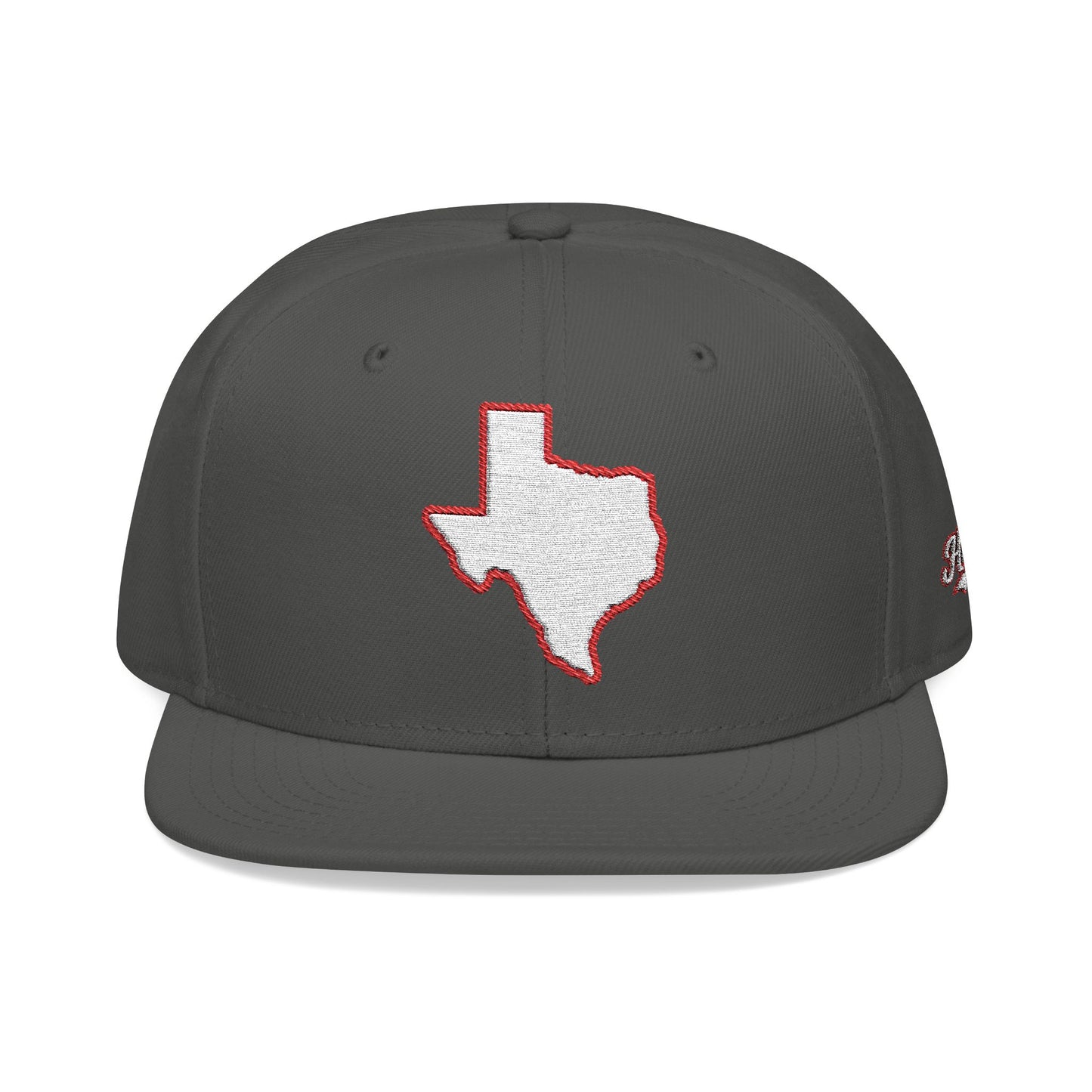 Texas state outline white embroidered snapback hat – 318 Supply Co.