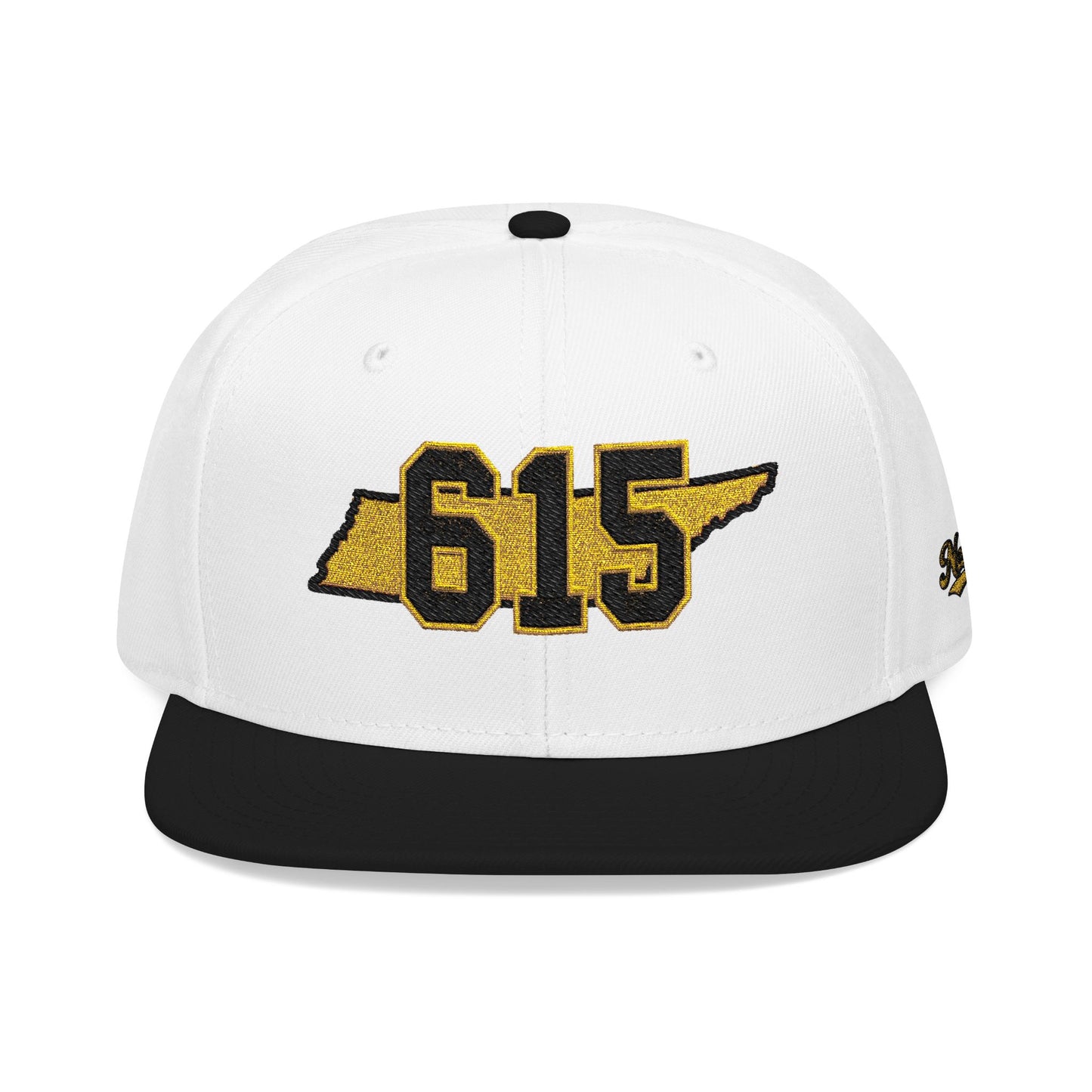 Tennessee Snapback Hat — Gold Embroidered State Outline Cap