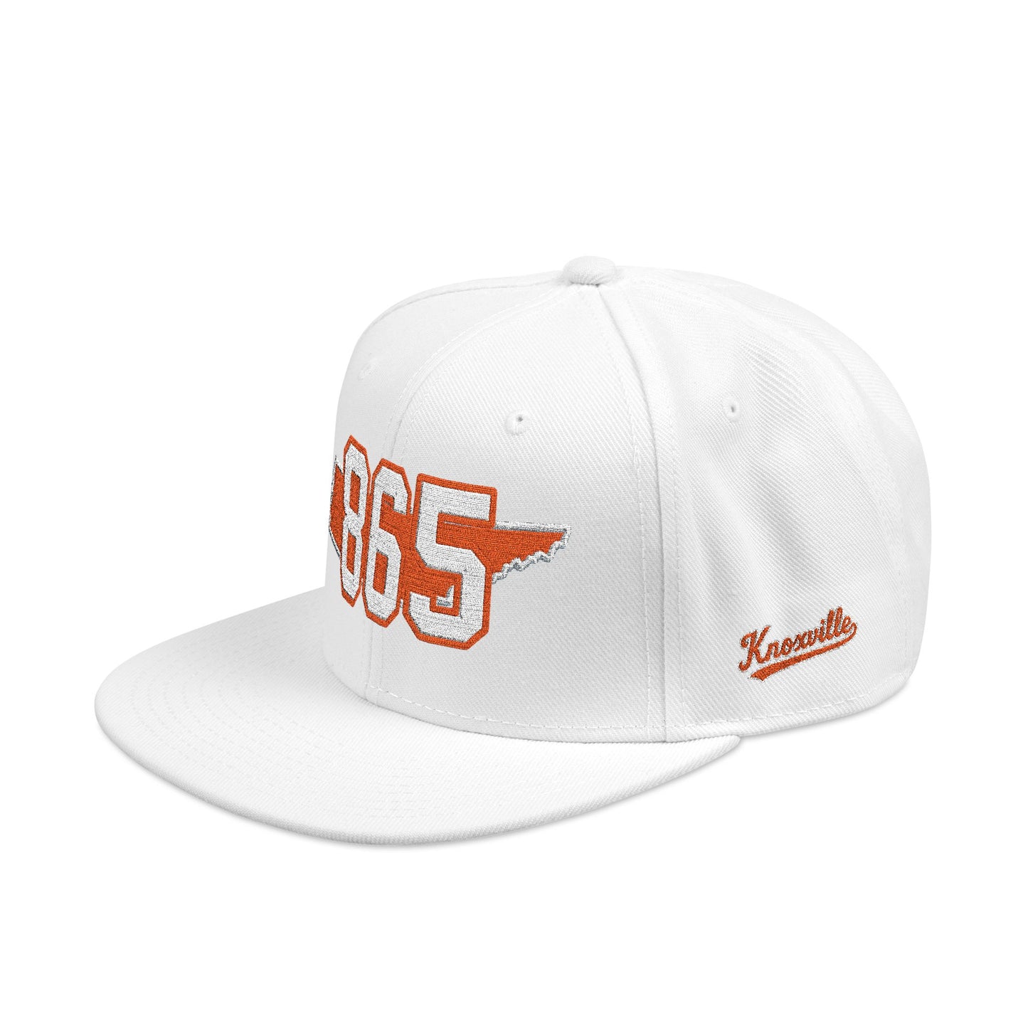 Tennessee Snapback Hat — Orange Embroidered State Outline Cap