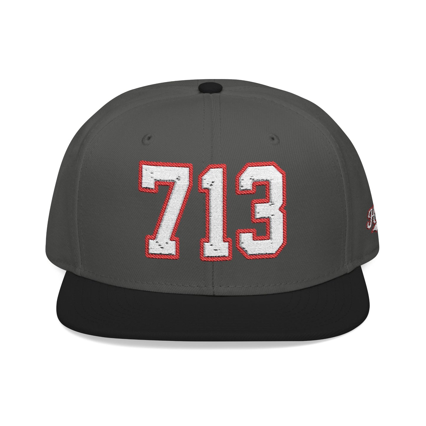 713 white embroidered snapback hat vintage varsity style – 318 Supply Co.
