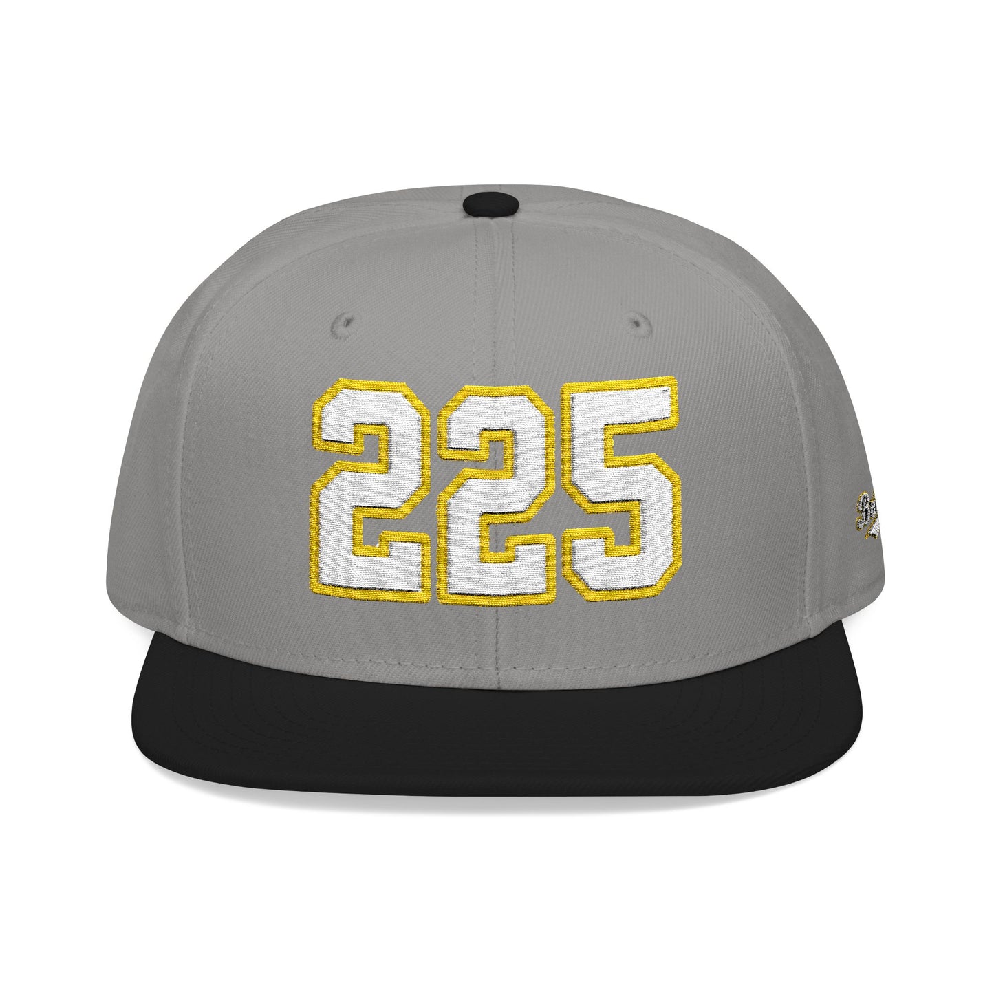 225 white embroidered snapback hat vintage varsity style – 318 Supply Co.