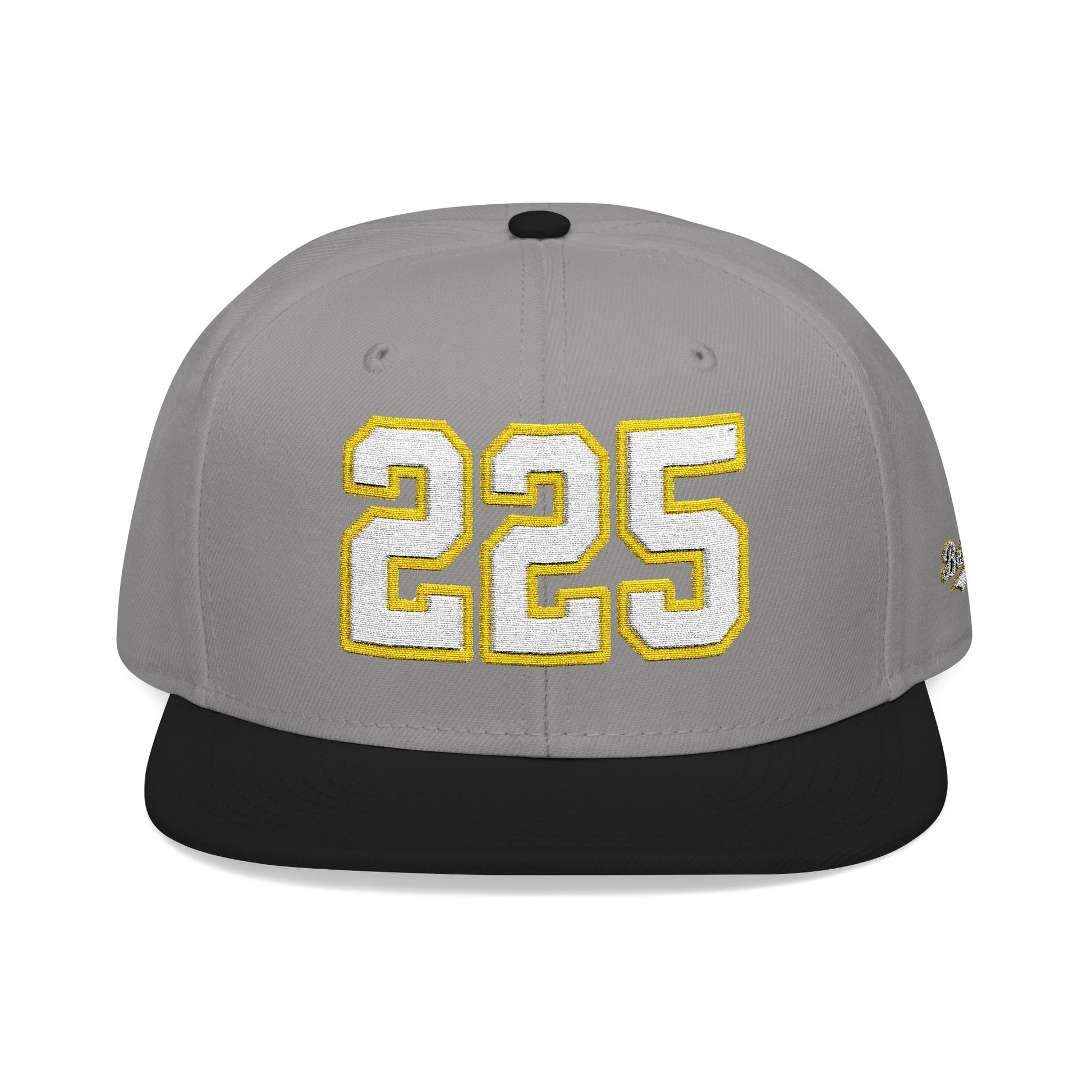 225 white embroidered snapback hat vintage varsity style – 318 Supply Co.